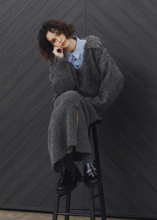 未使用◎willfully パネルワイドプリーツsk グレー ENFOLD(エンフォルド)｜T/Wトロ Panel SK/スカート