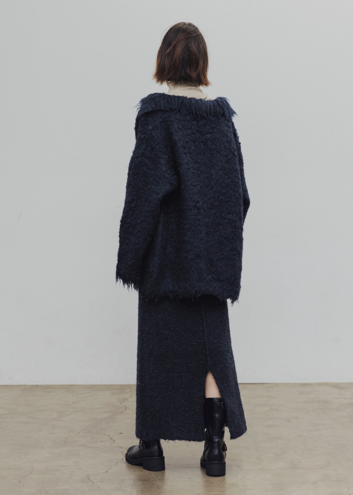 boucle pencil knit SK