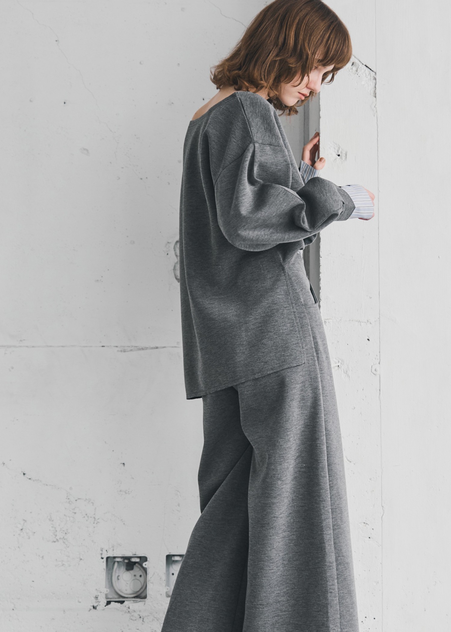 woven layered ponte tops