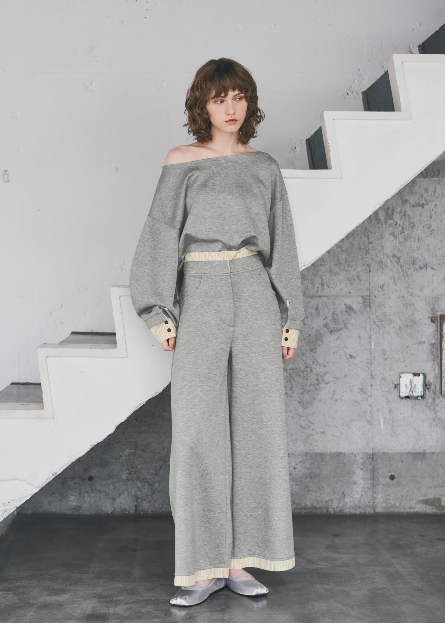 woven layered ponte tops