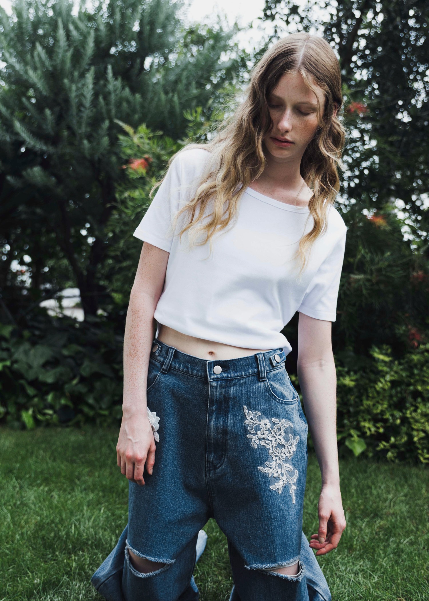 【Hanes for WILLFULLY】2P boatneck pack T-Shirt