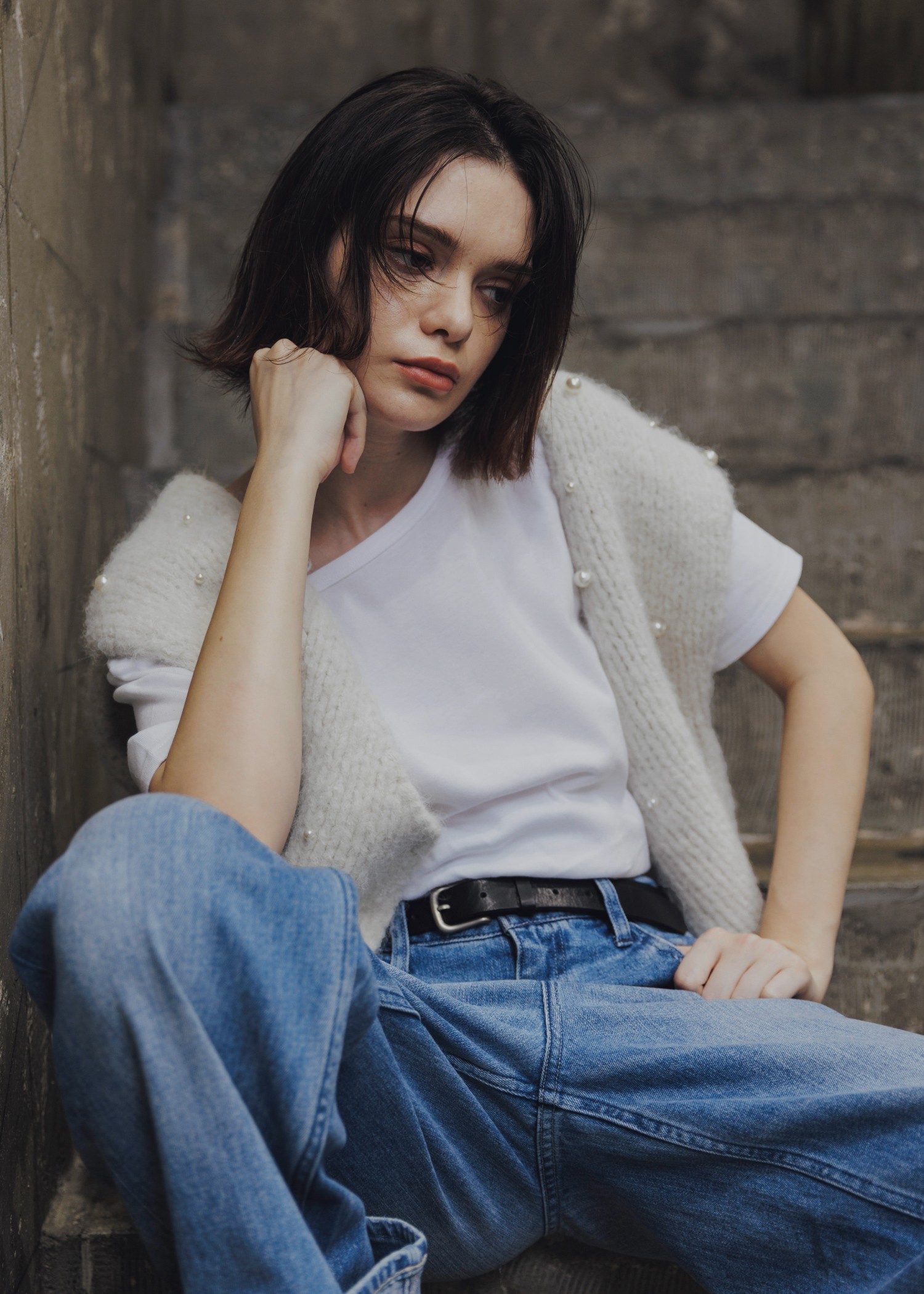 【Hanes for WILLFULLY】2P boatneck pack T-Shirt