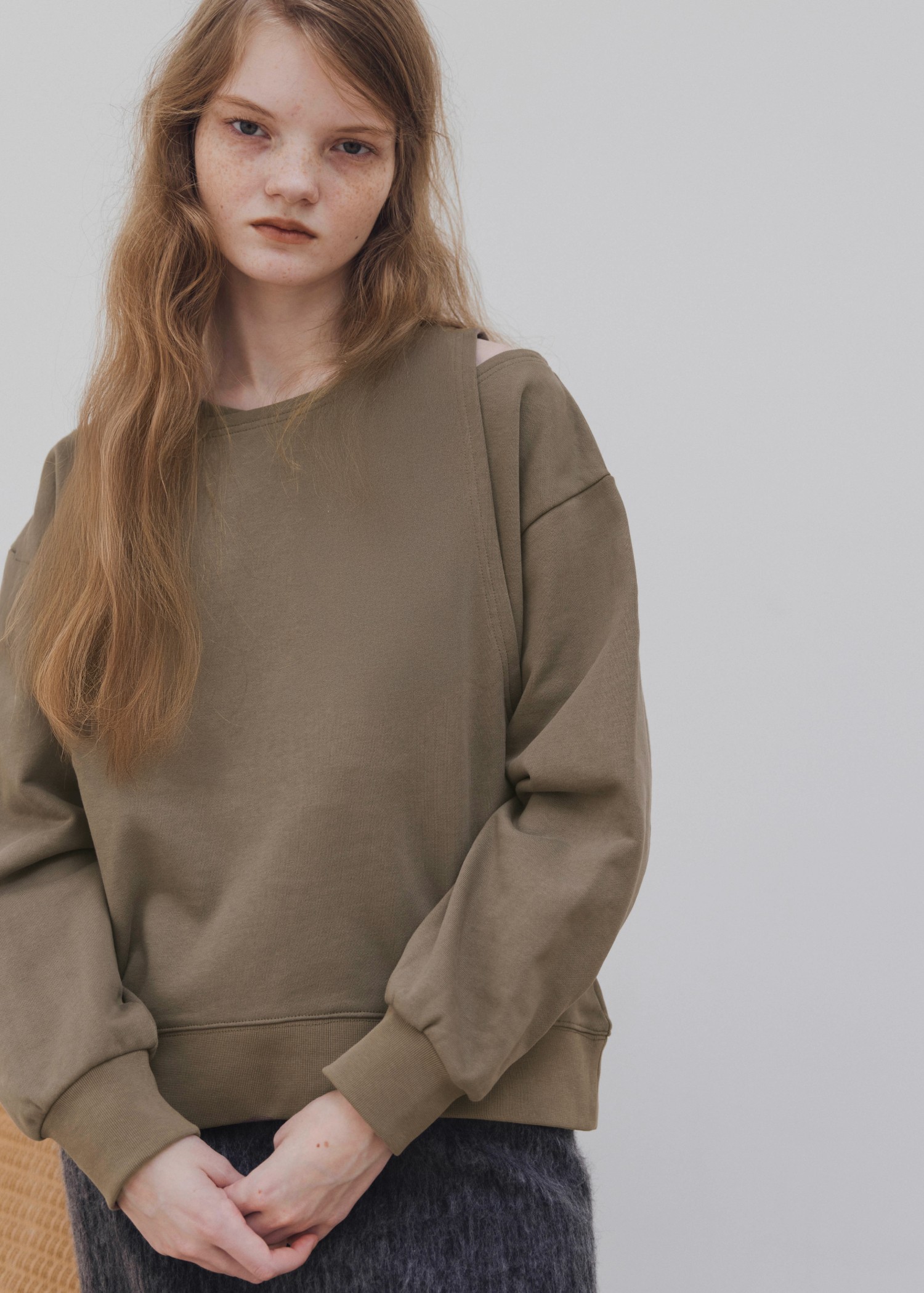 asymmetry 2 piece layered sweat