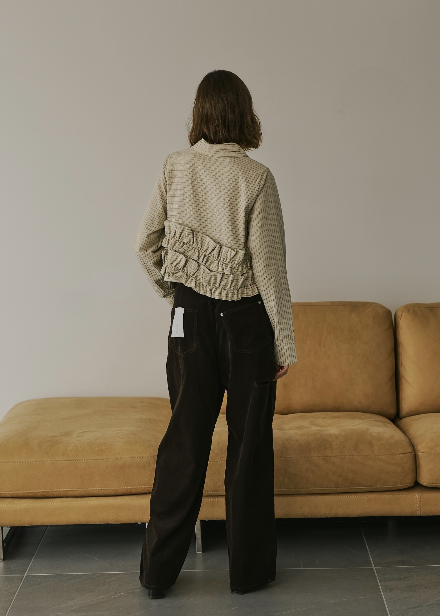 hem double frill short SH