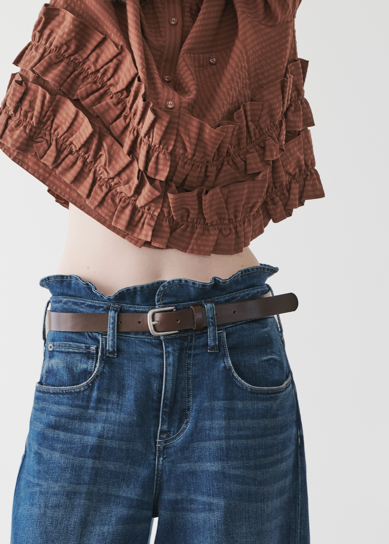 hem double frill short SH