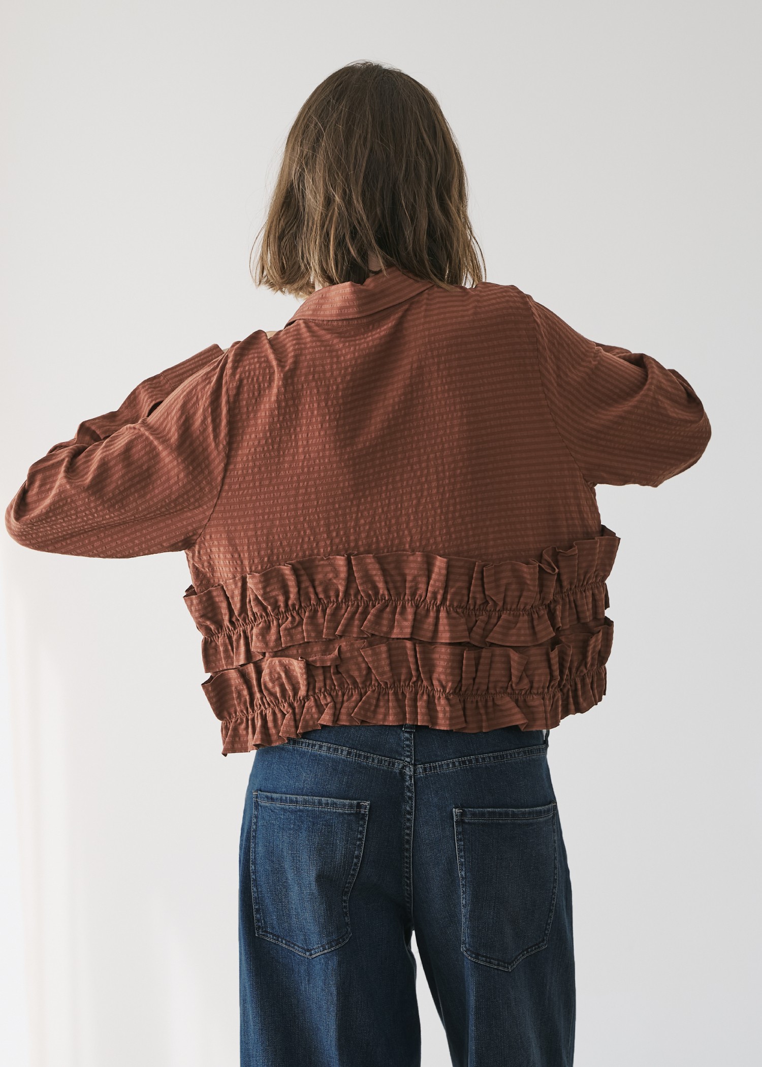 hem double frill short SH