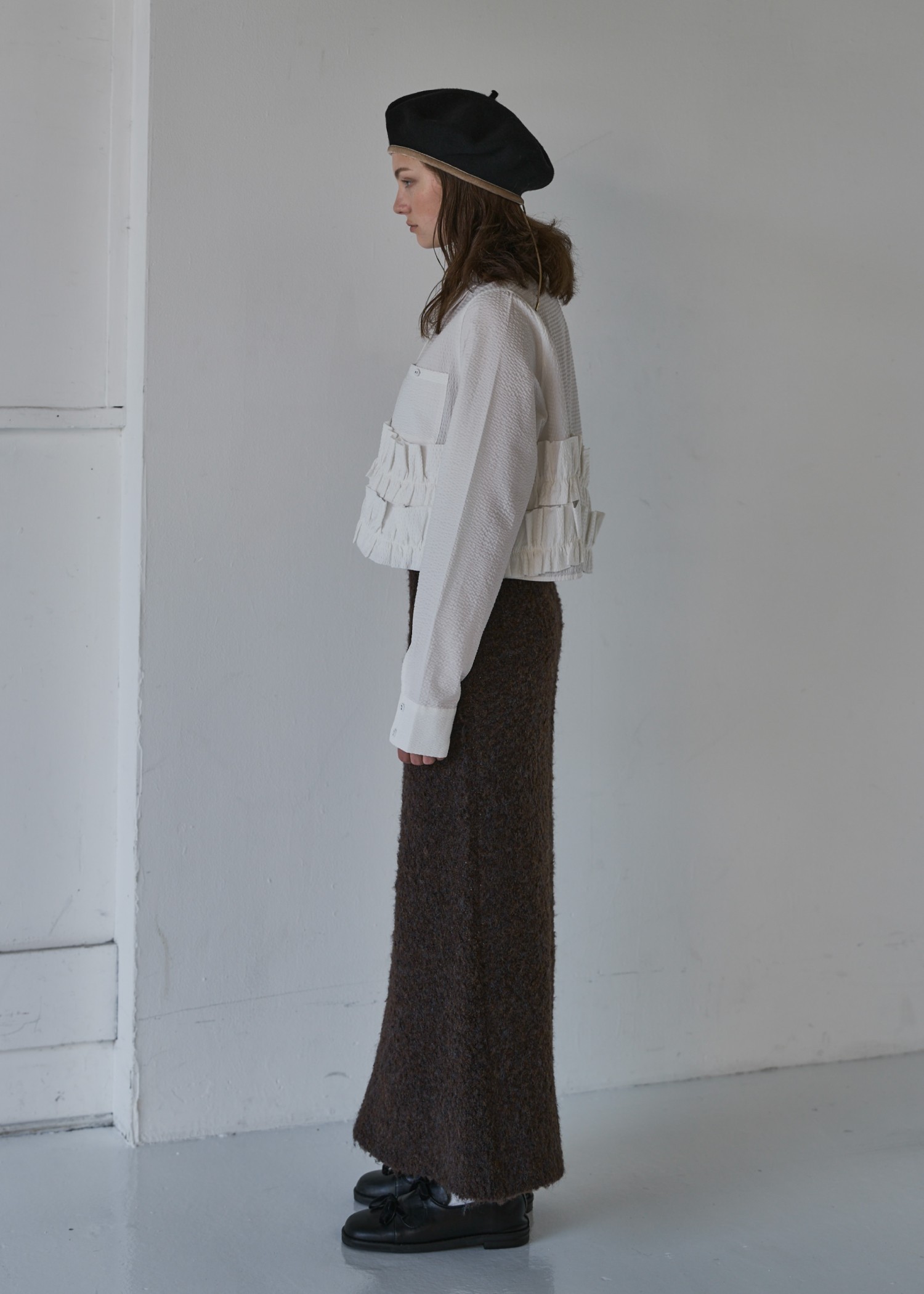 hem double frill short SH