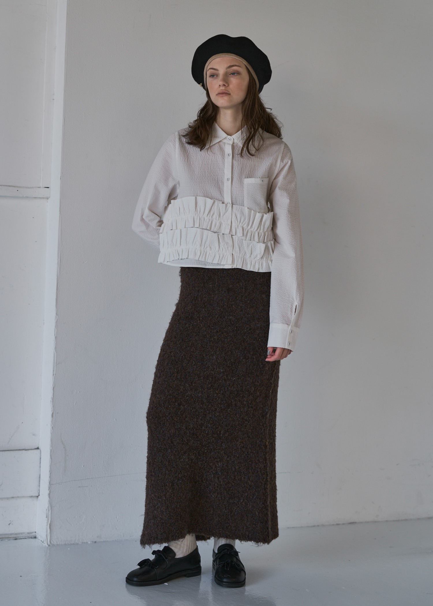 hem double frill short SH