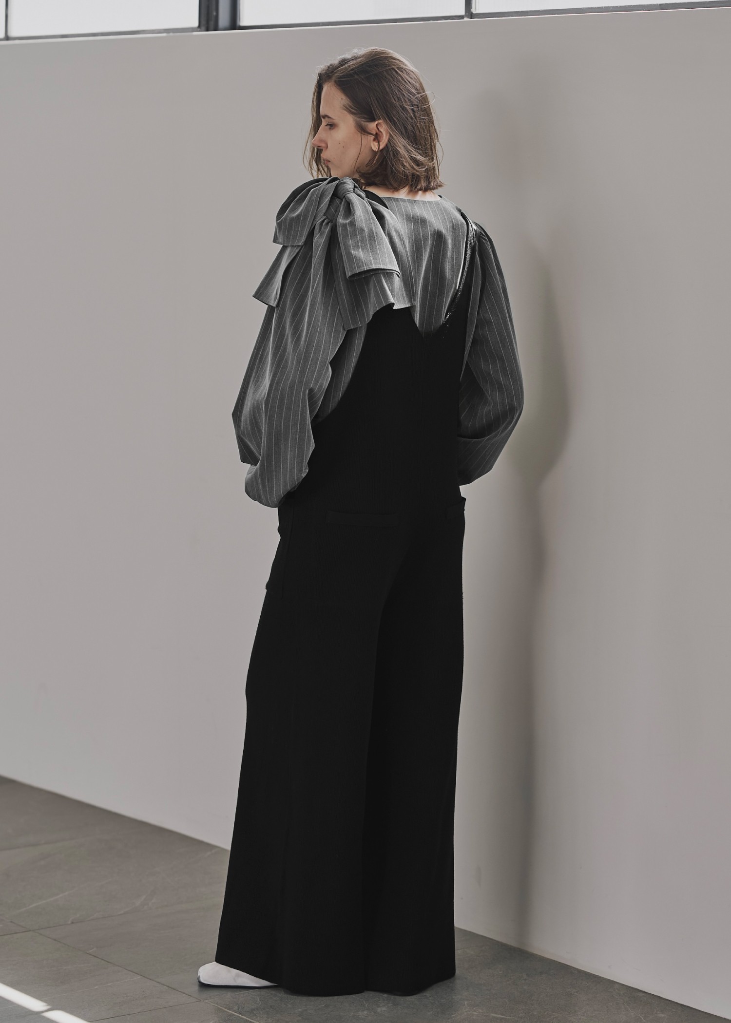 ribbon shoulder stripe short BL