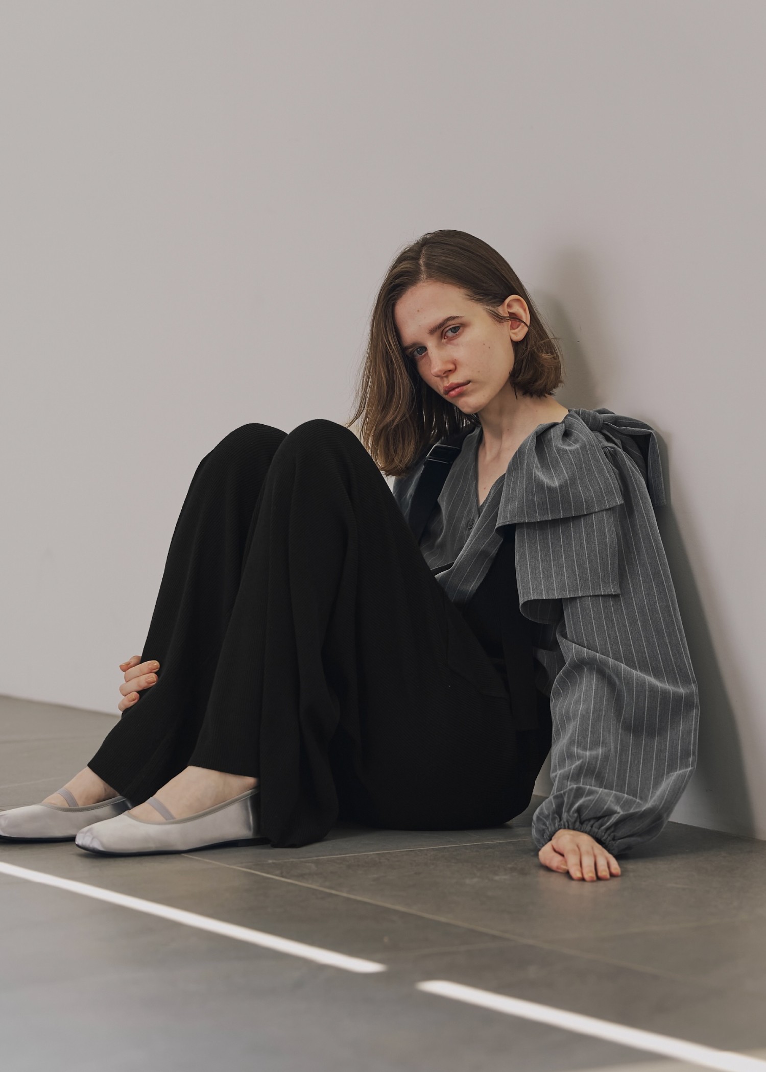 ribbon shoulder stripe short BL