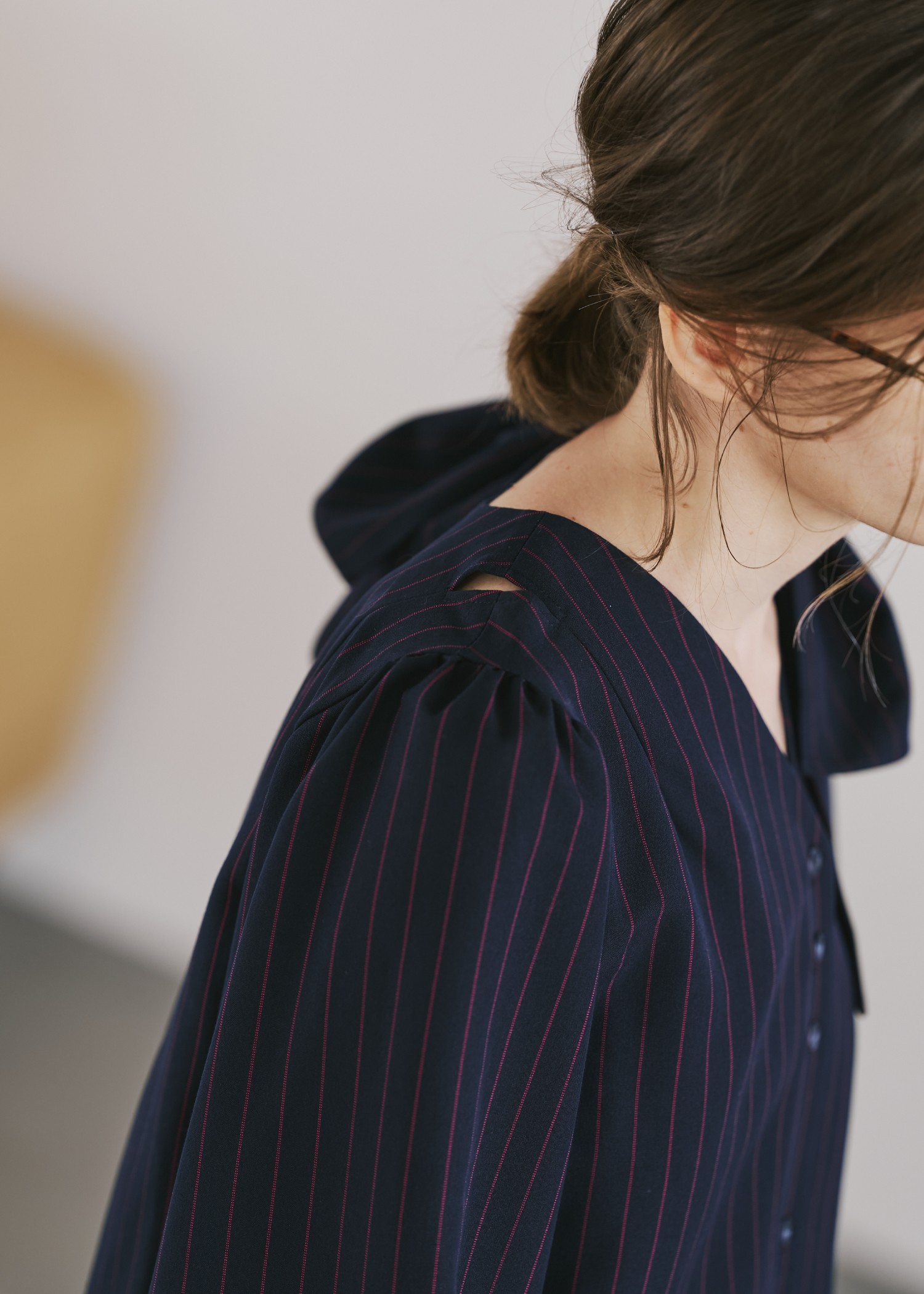 ribbon shoulder stripe short BL