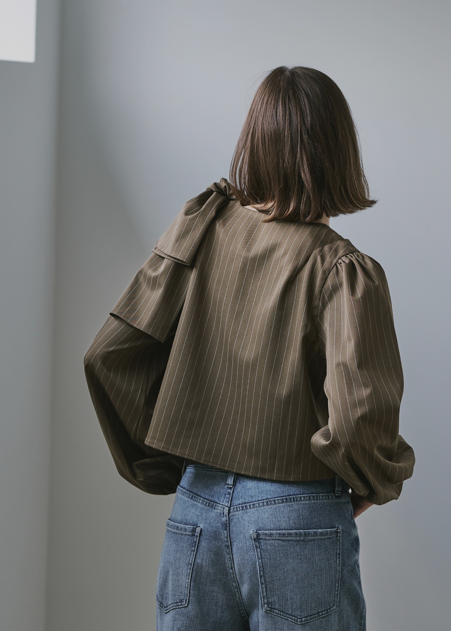 ribbon shoulder stripe short BL