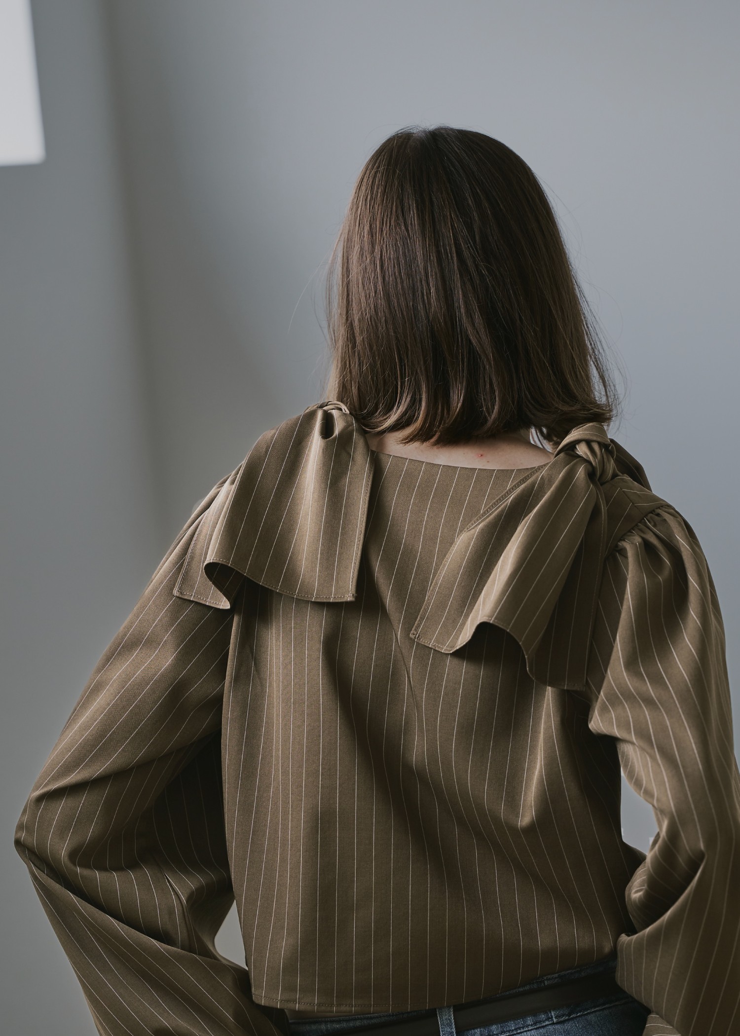 ribbon shoulder stripe short BL