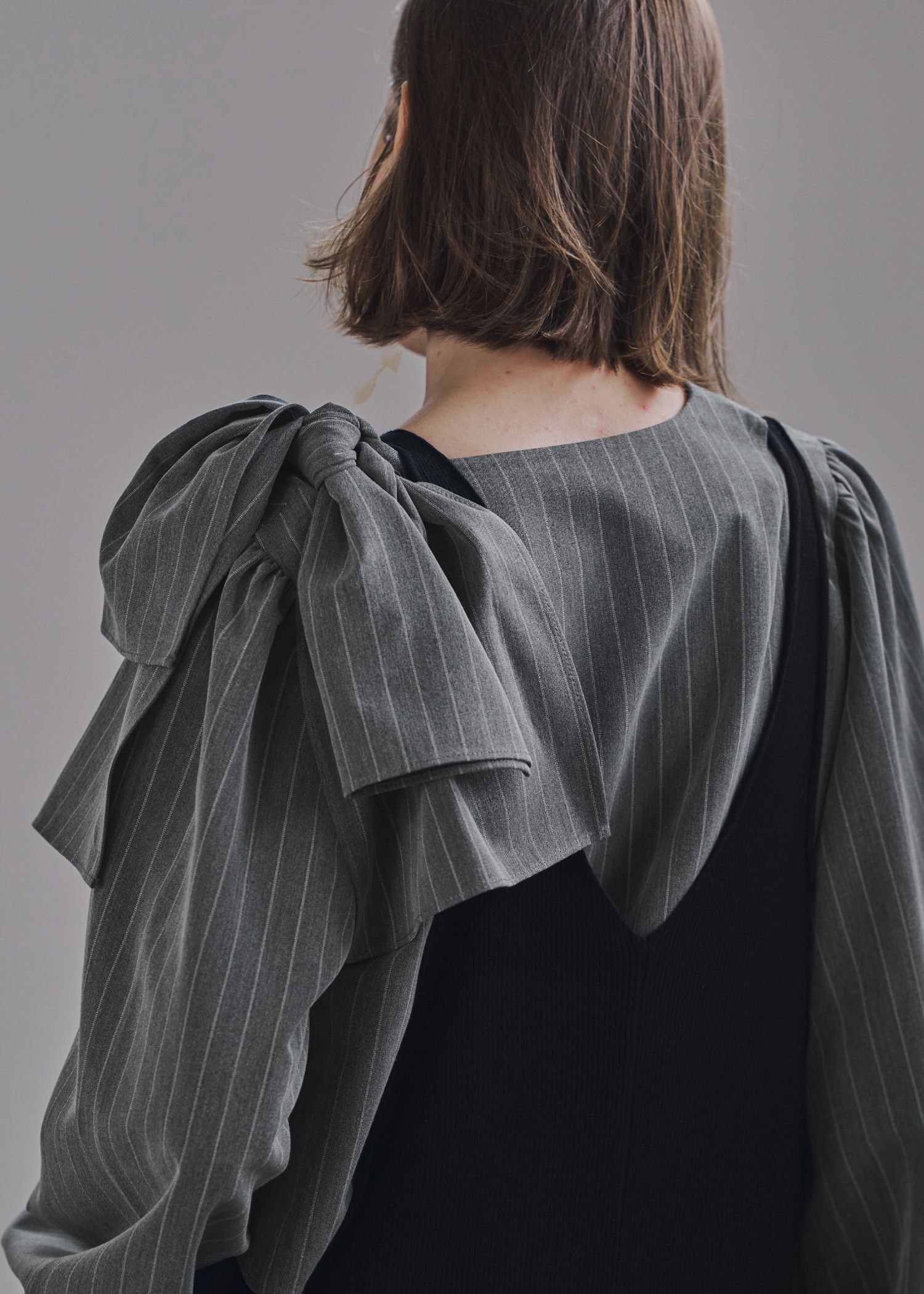 ribbon shoulder stripe short BL