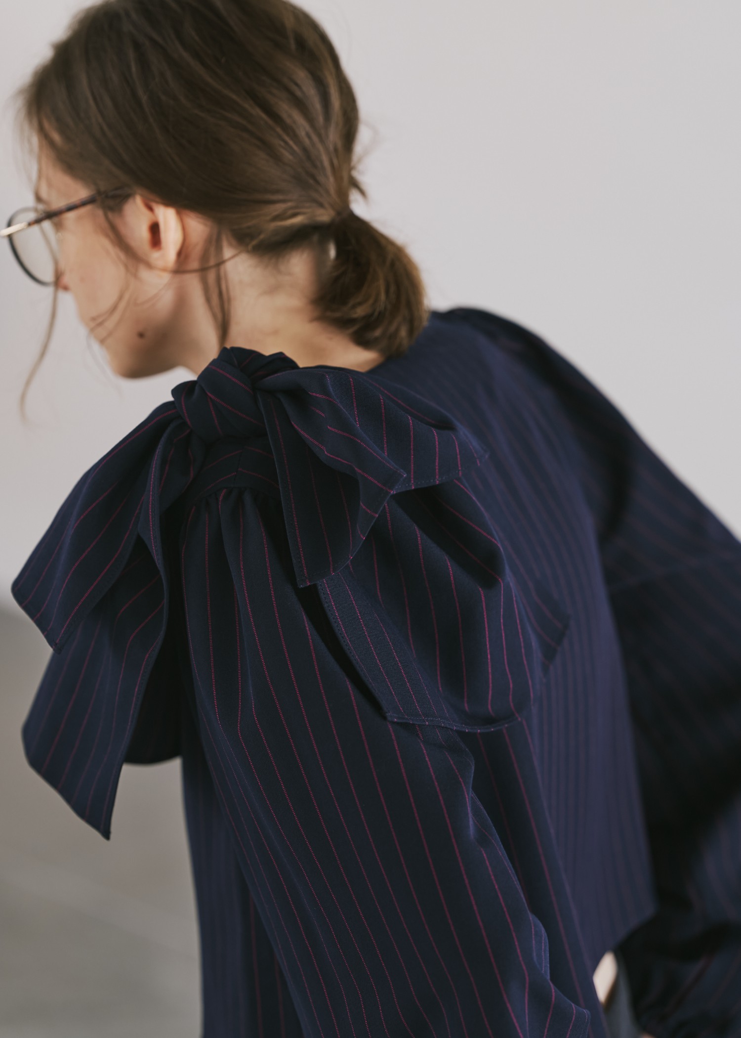 ribbon shoulder stripe short BL