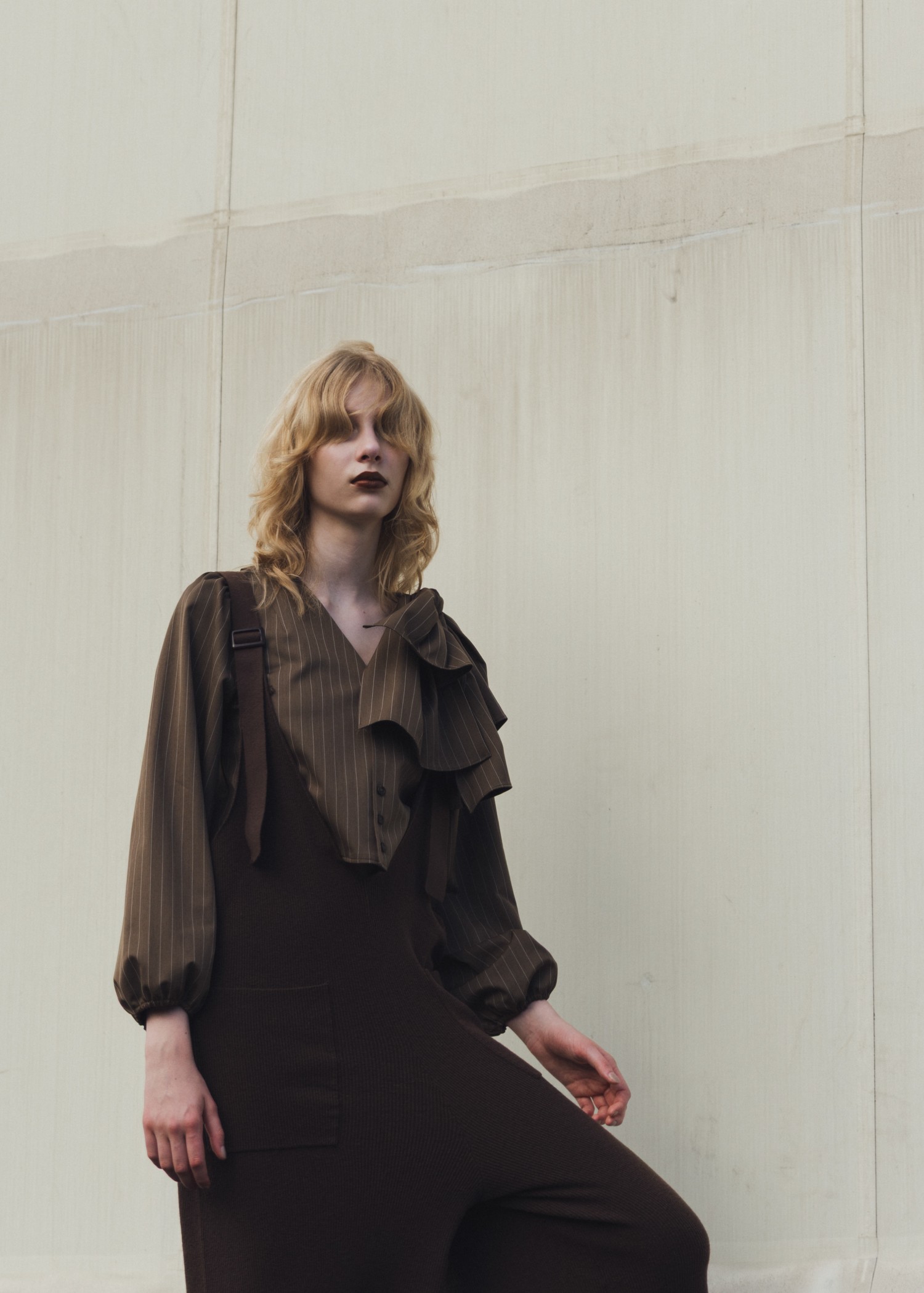 ribbon shoulder stripe short BL