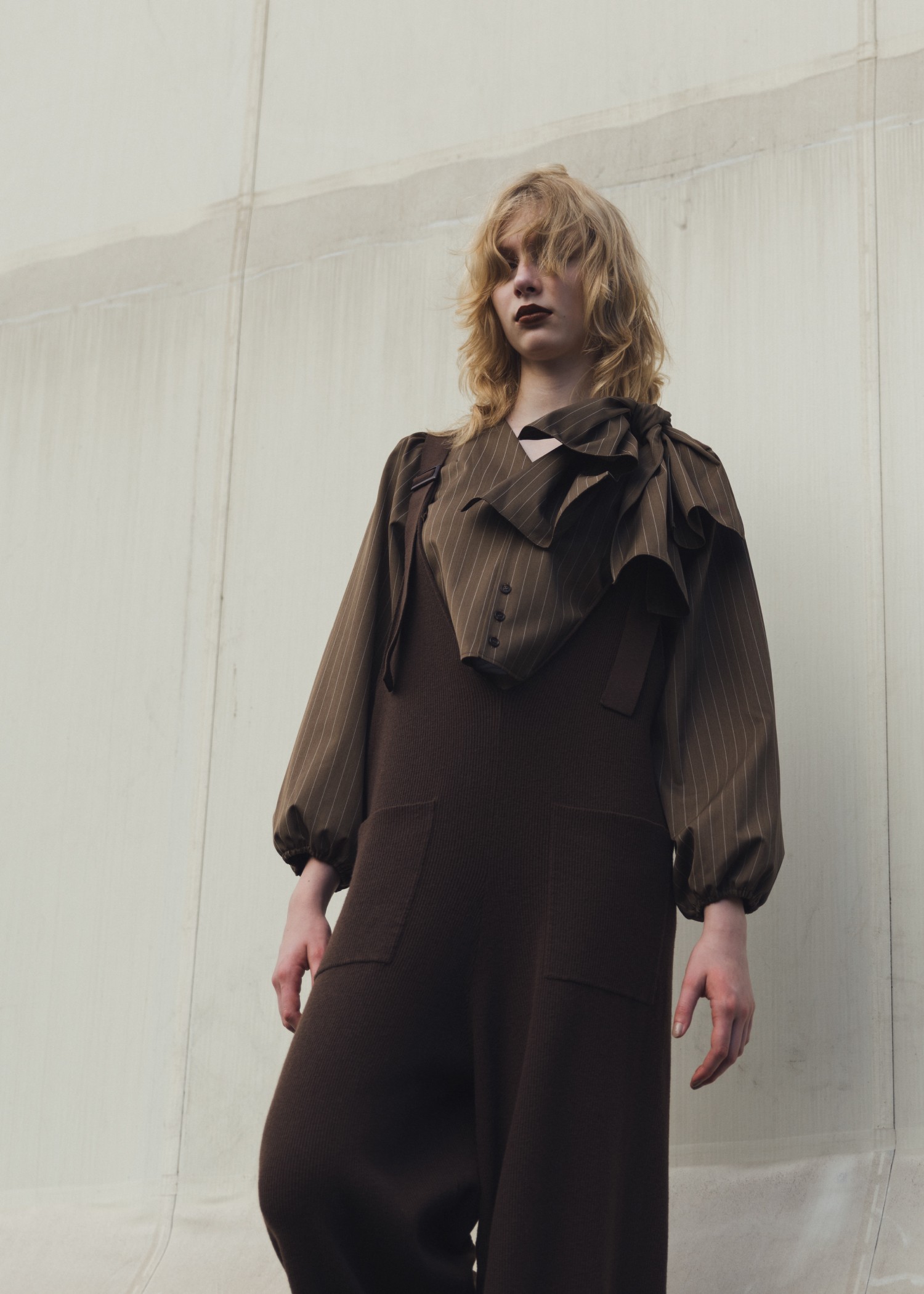 ribbon shoulder stripe short BL