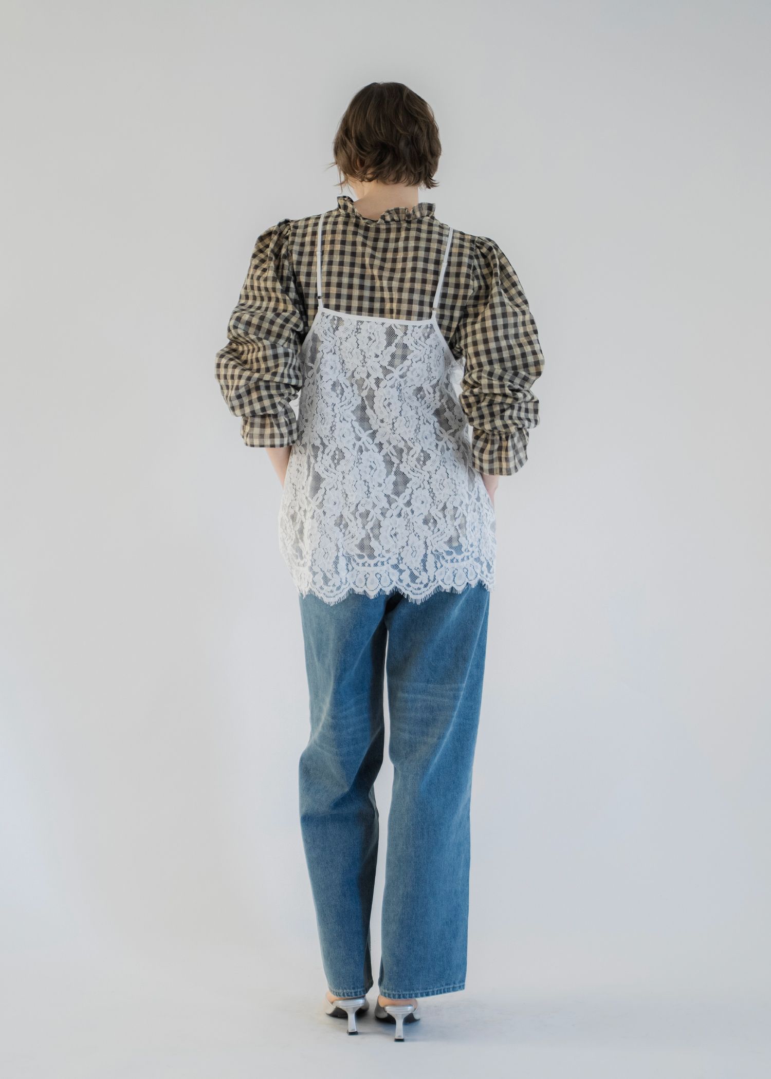 scallop lace finely camisole