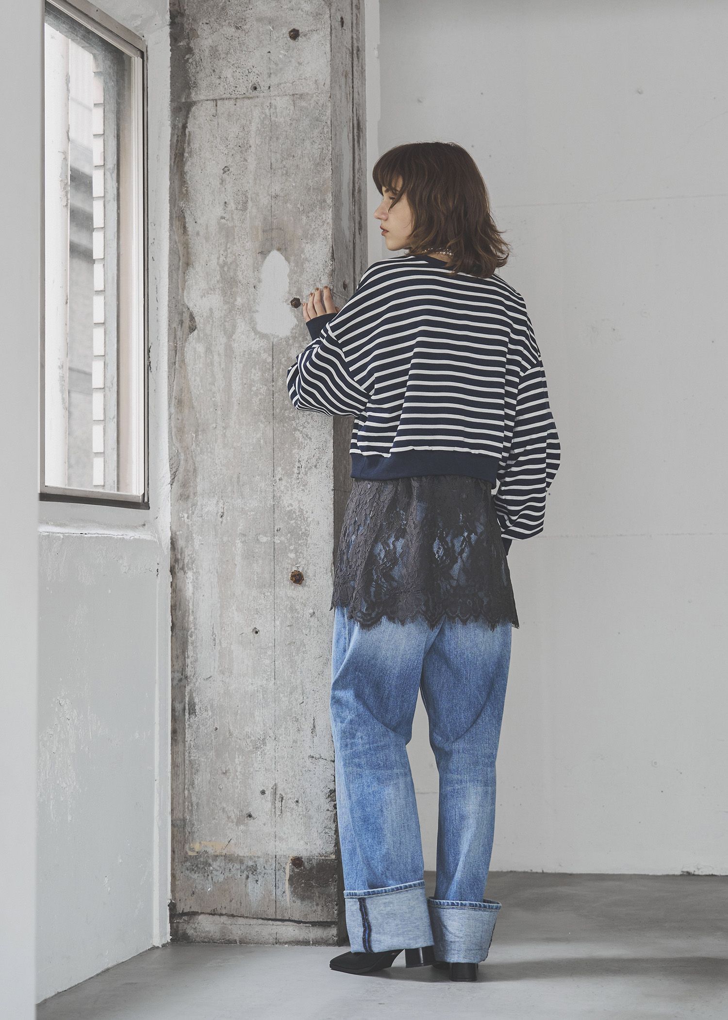 scallop lace finely camisole