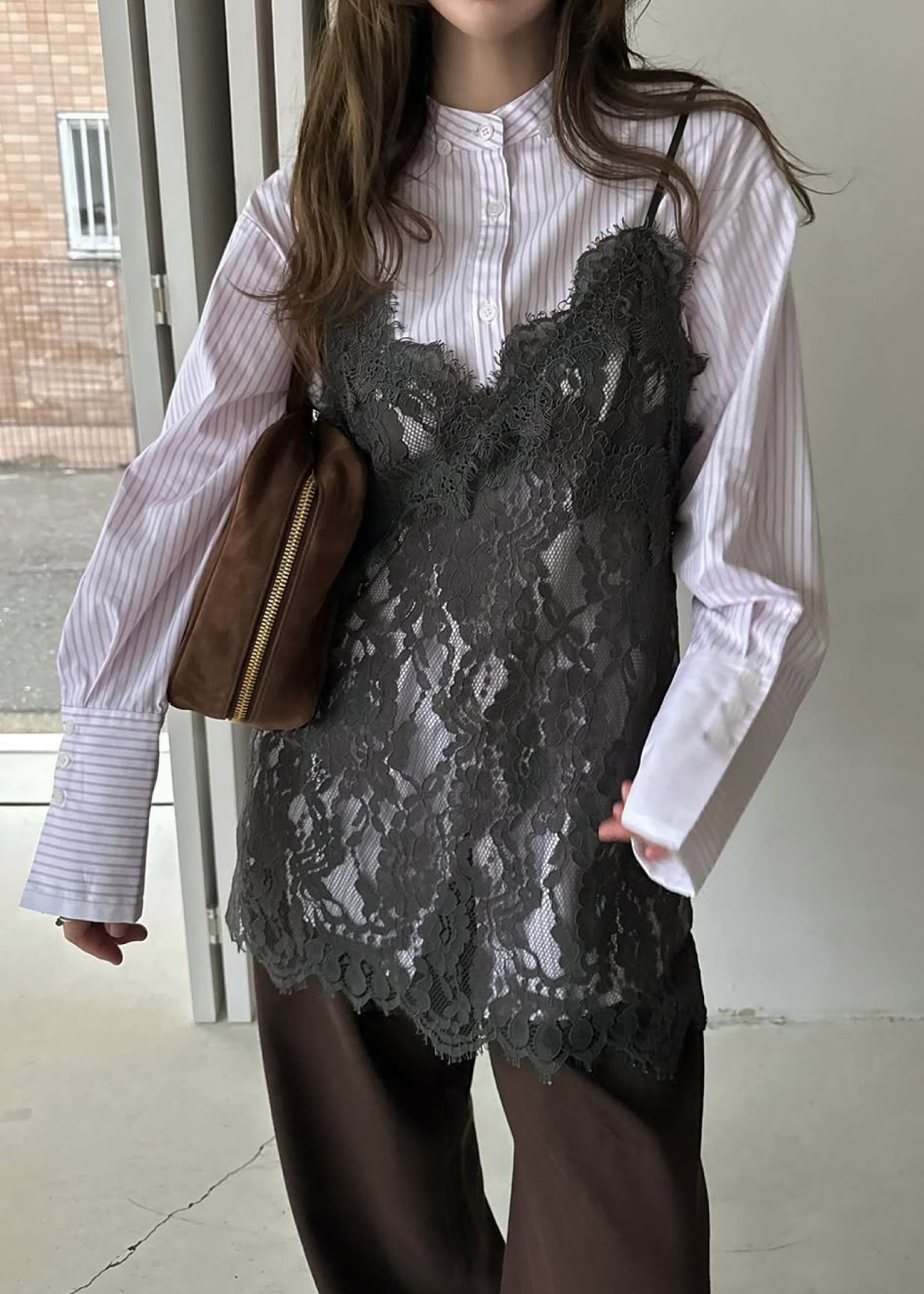 scallop lace finely camisole