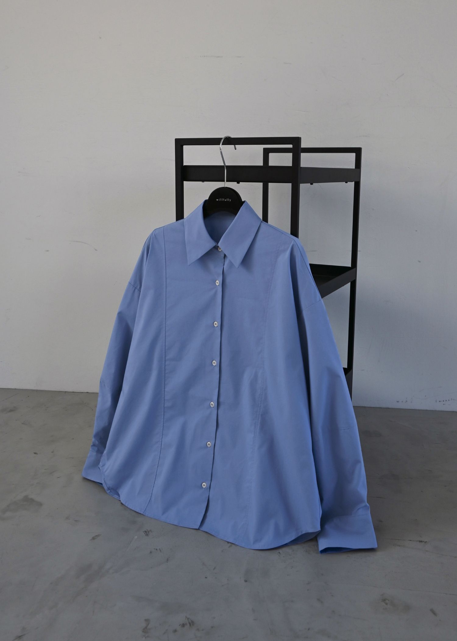 back volume statement cocoon shirt