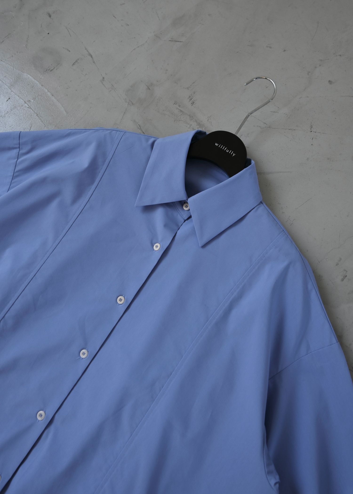 back volume statement cocoon shirt