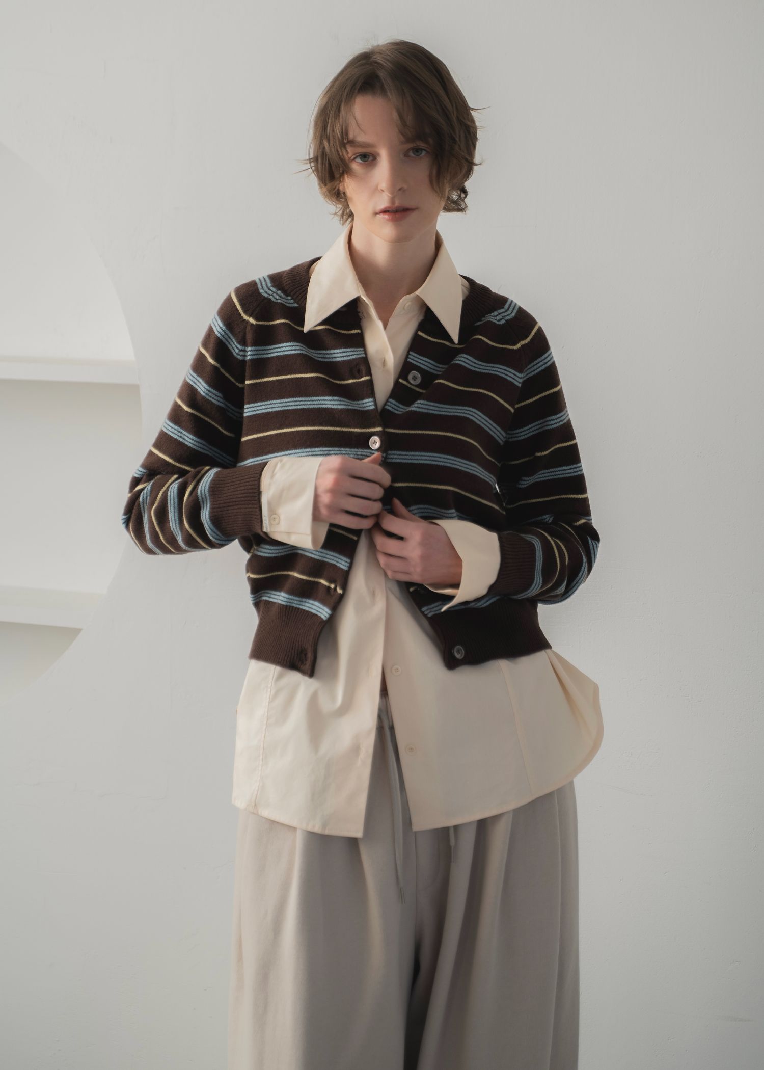 back volume statement cocoon shirt