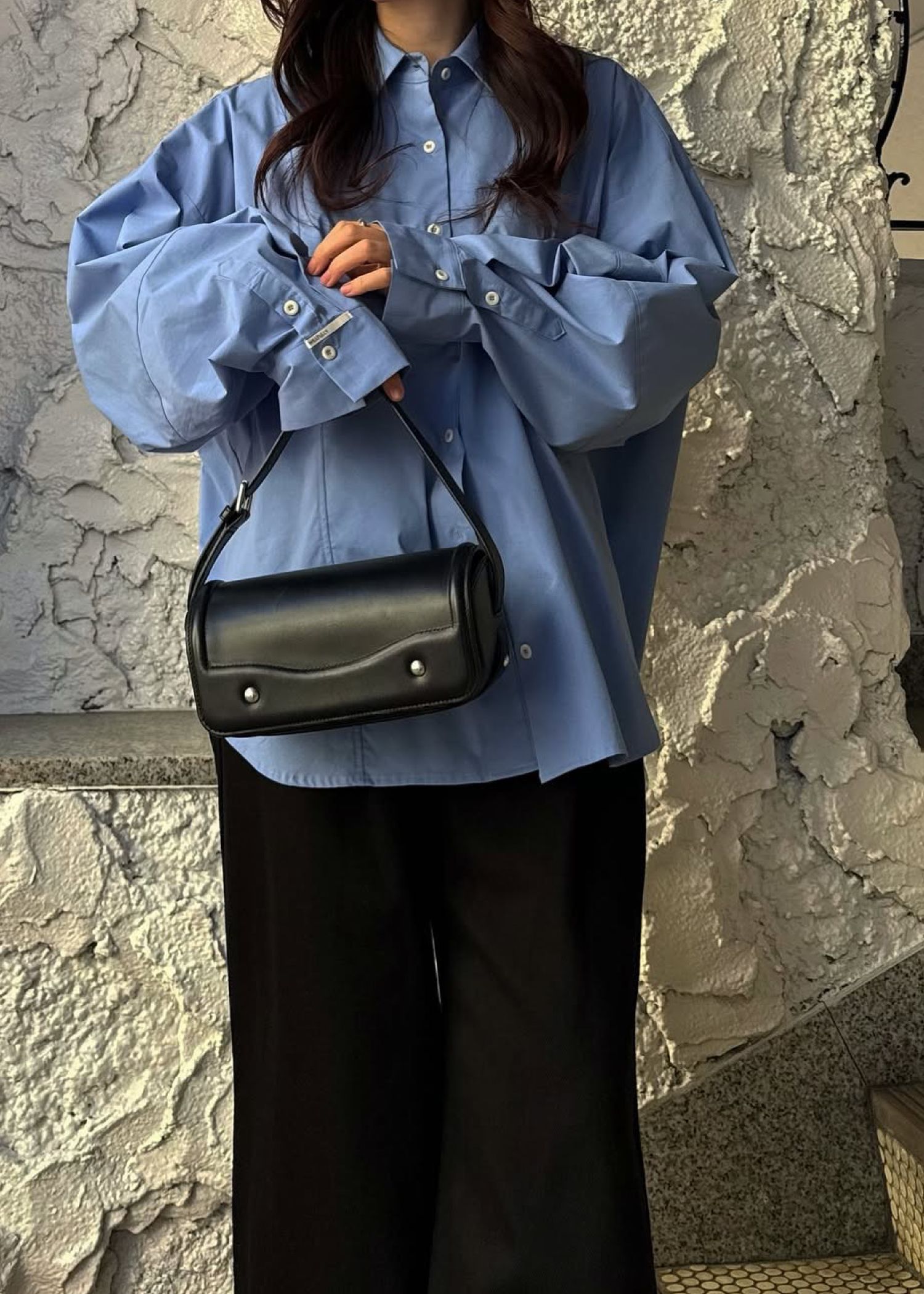 back volume statement cocoon shirt