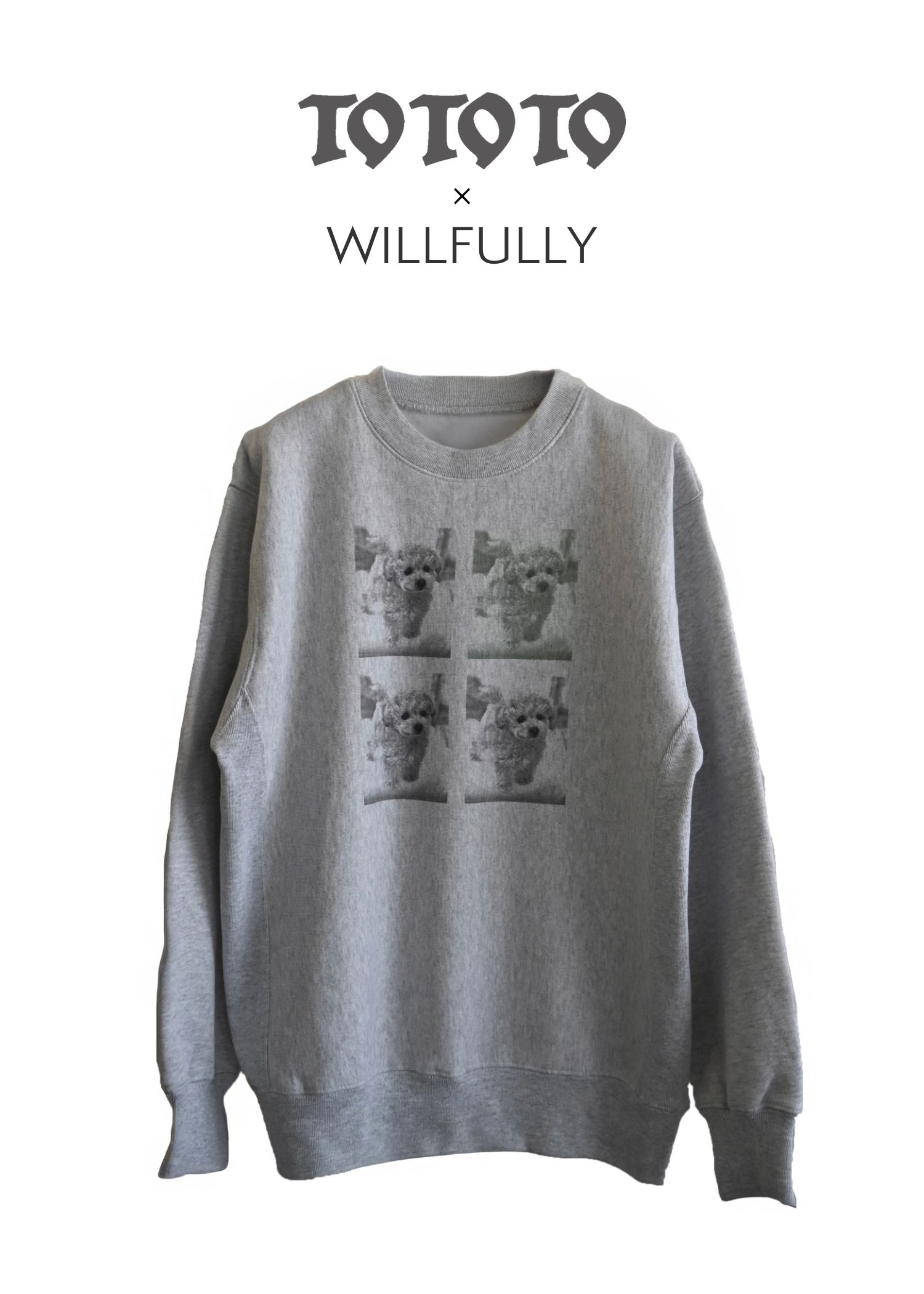 【TO TO TO × WILLFULLY】four panel print sweat