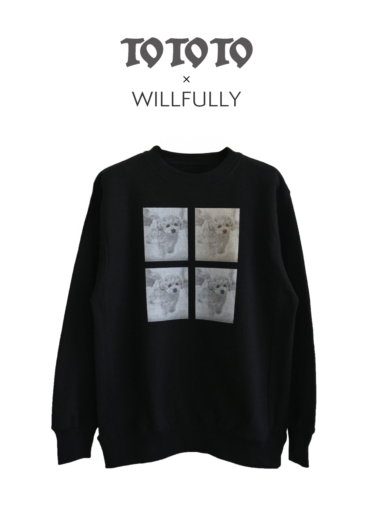 【TO TO TO × WILLFULLY】four panel print sweat
