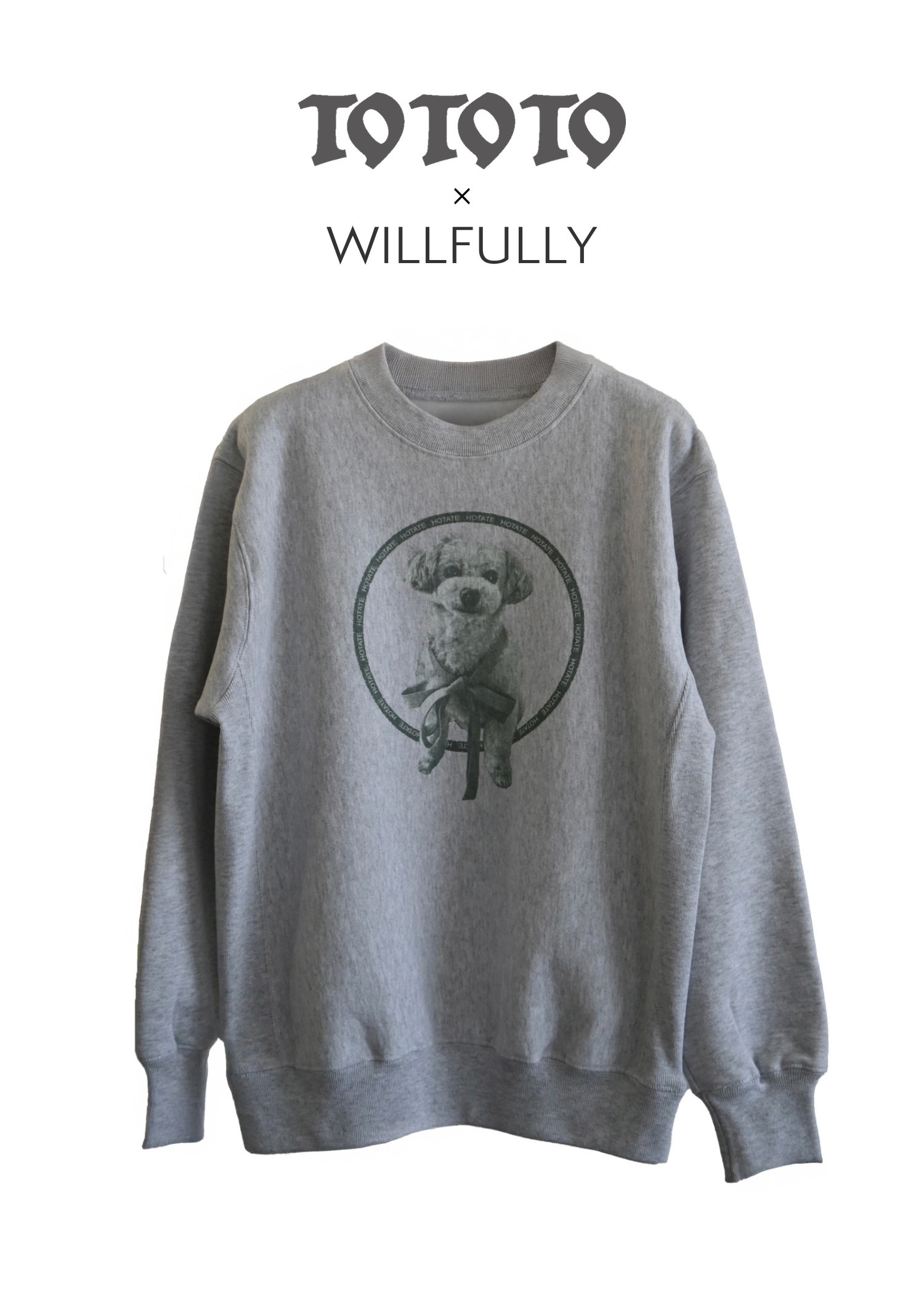 【TO TO TO × WILLFULLY】circle print sweat