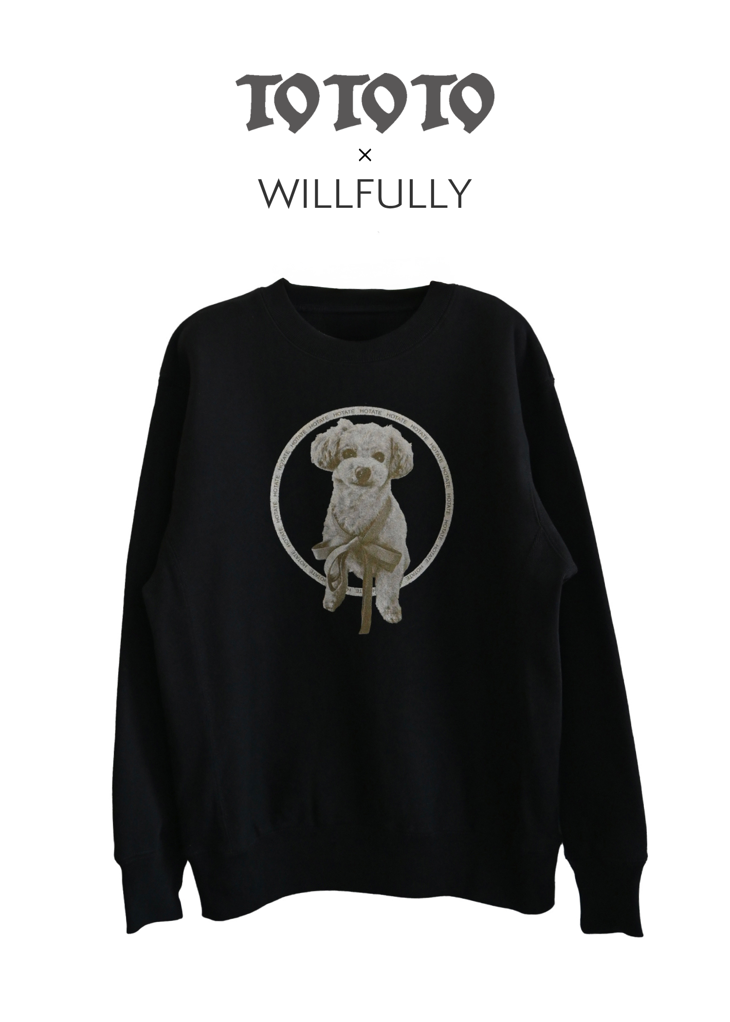 【TO TO TO × WILLFULLY】circle print sweat