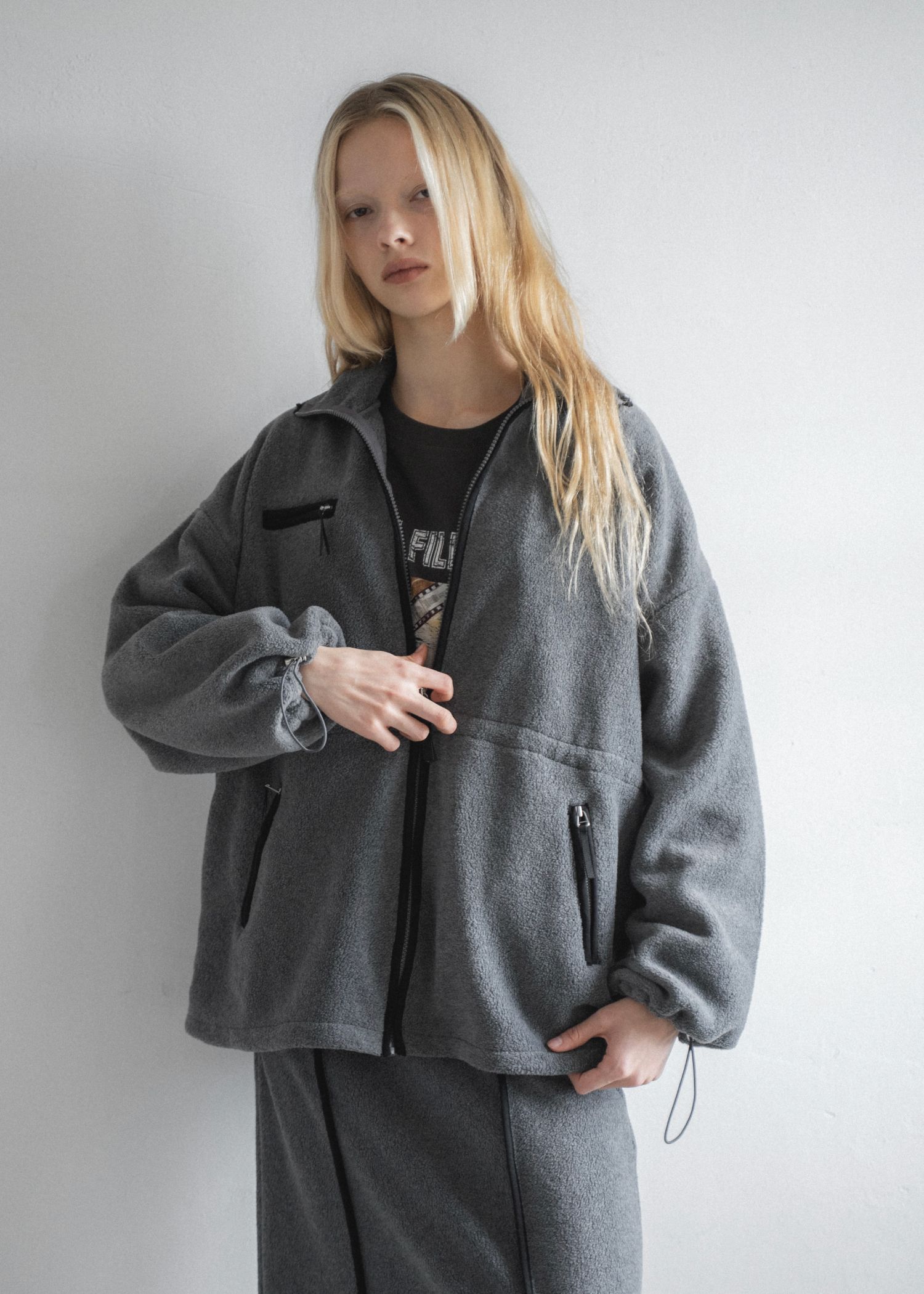 vintage like print long T