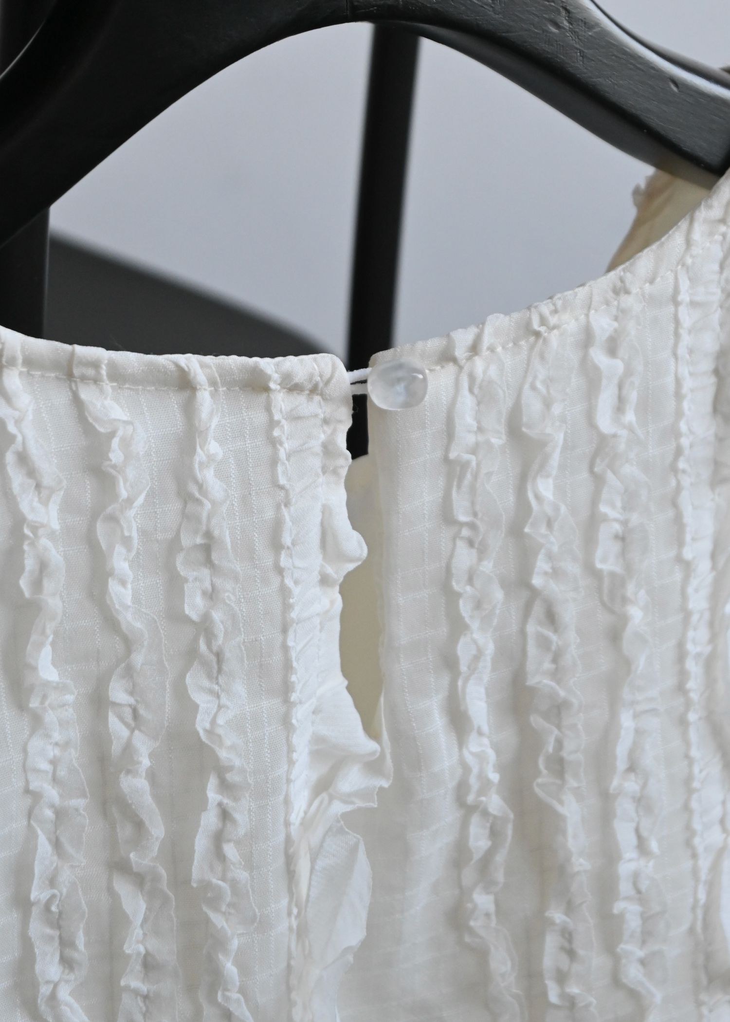 random stripe frill chiffon BL