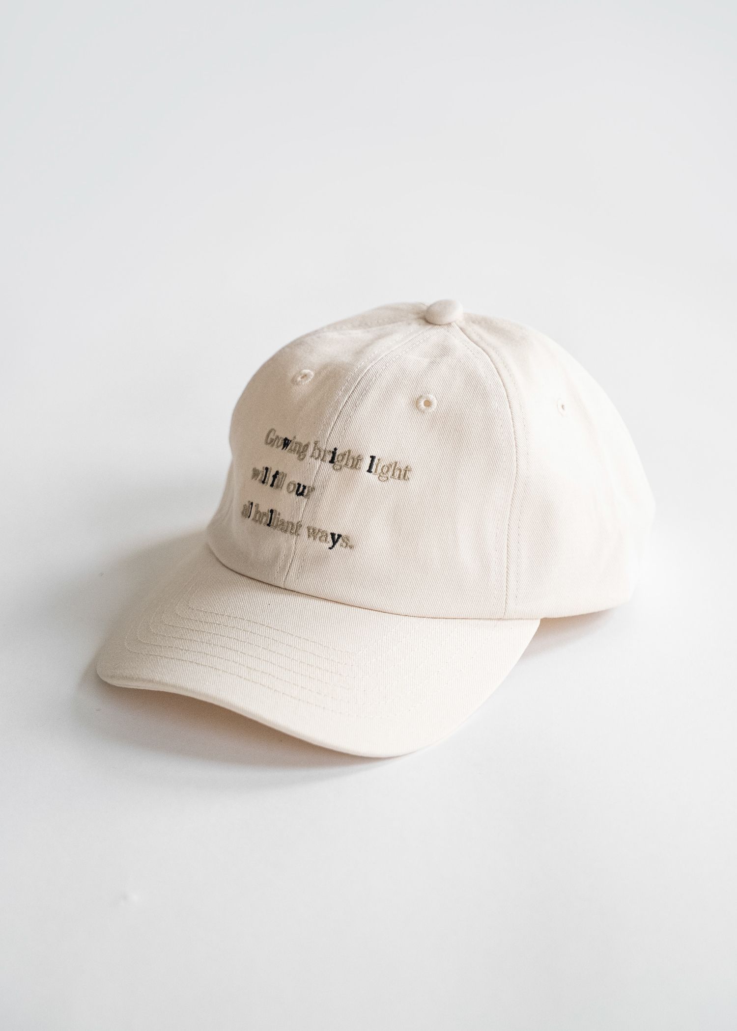 message embroidery cotton CAP