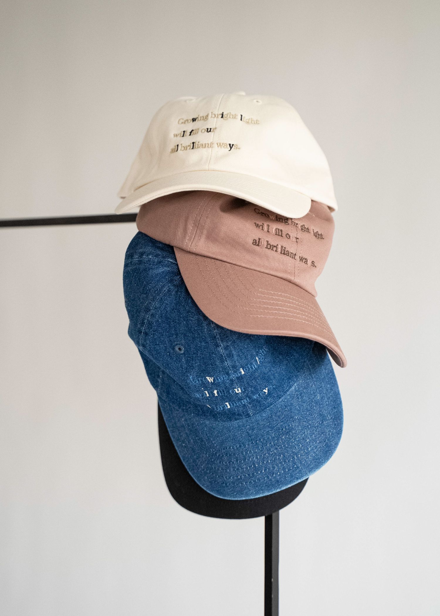 message embroidery cotton CAP