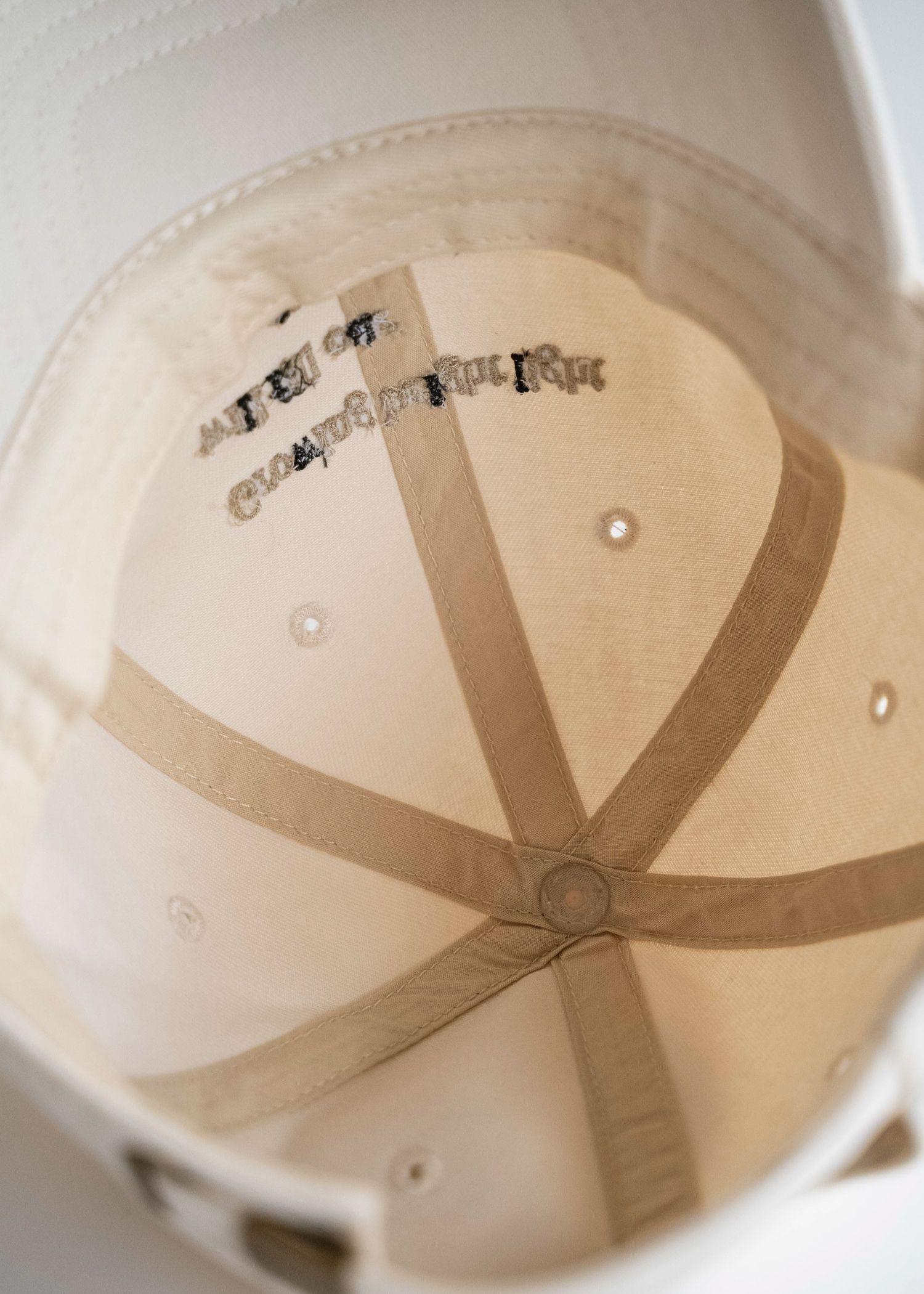 message embroidery cotton CAP