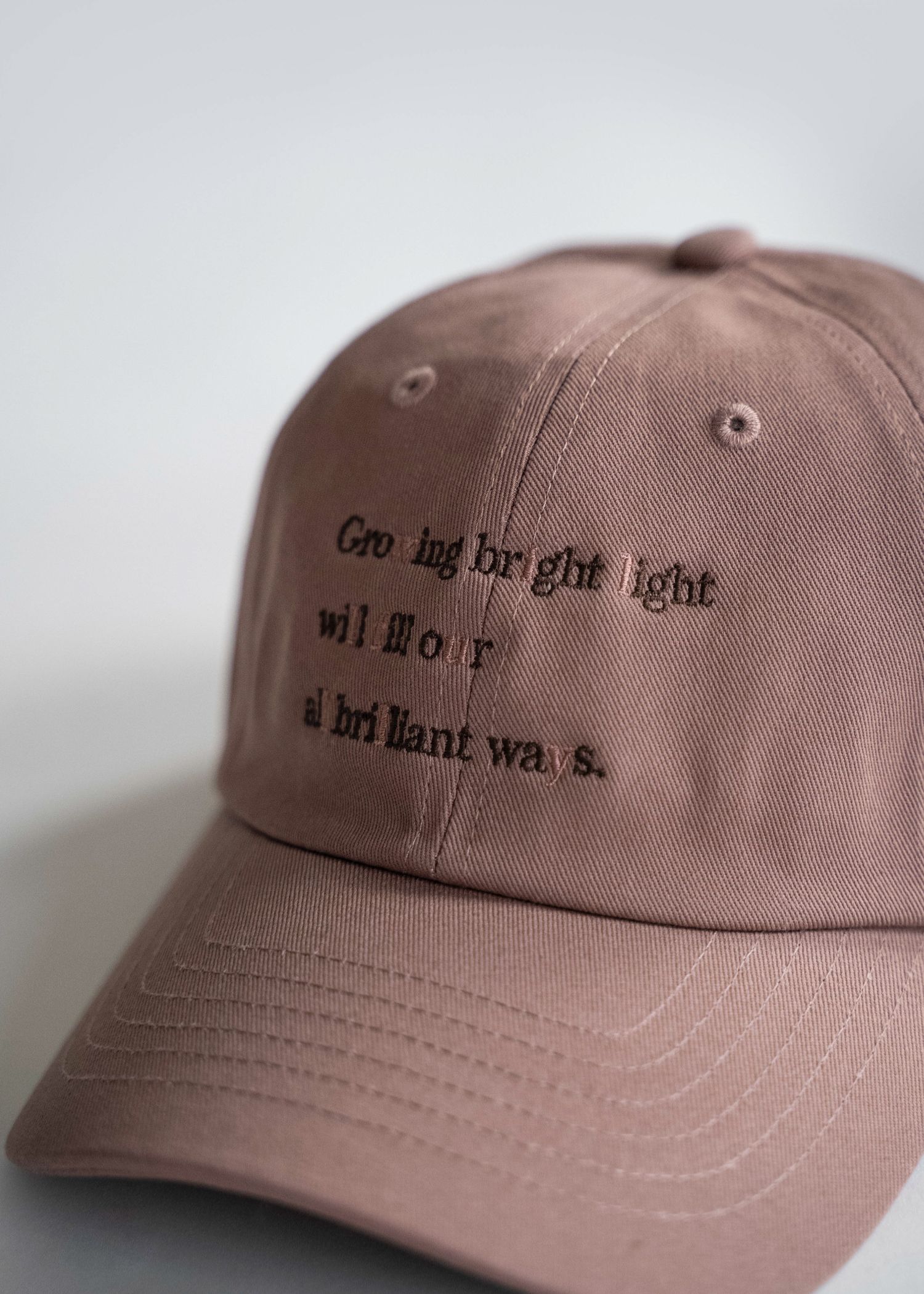 message embroidery cotton CAP