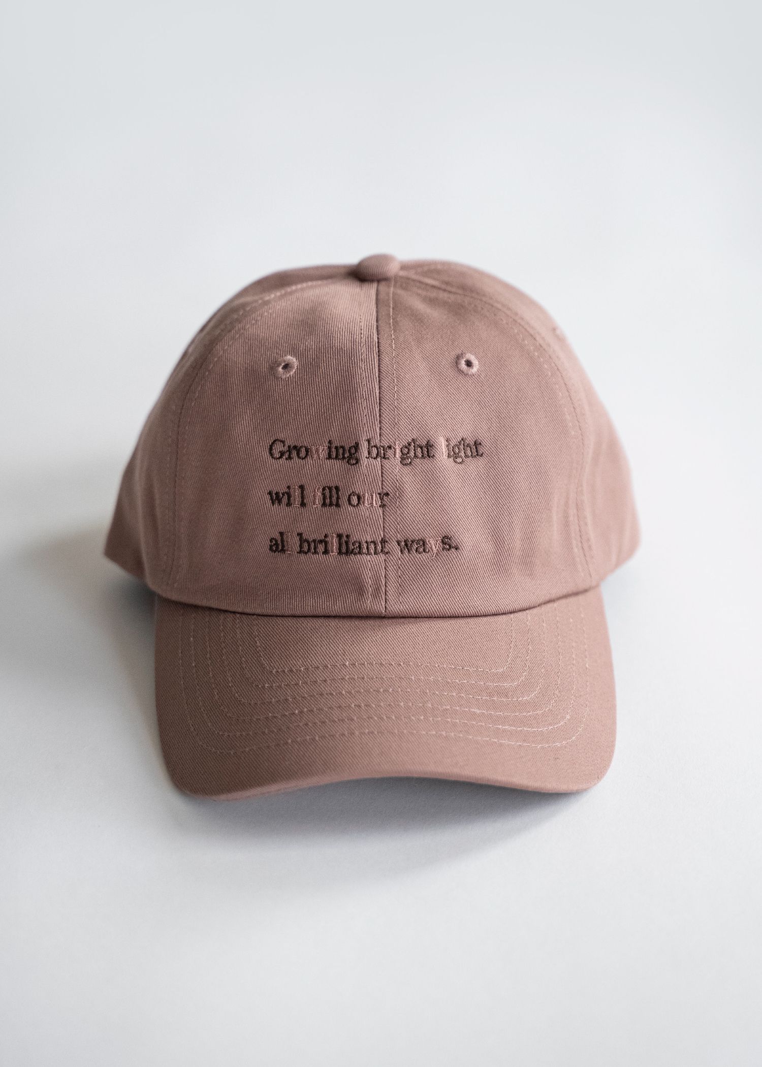 message embroidery cotton CAP