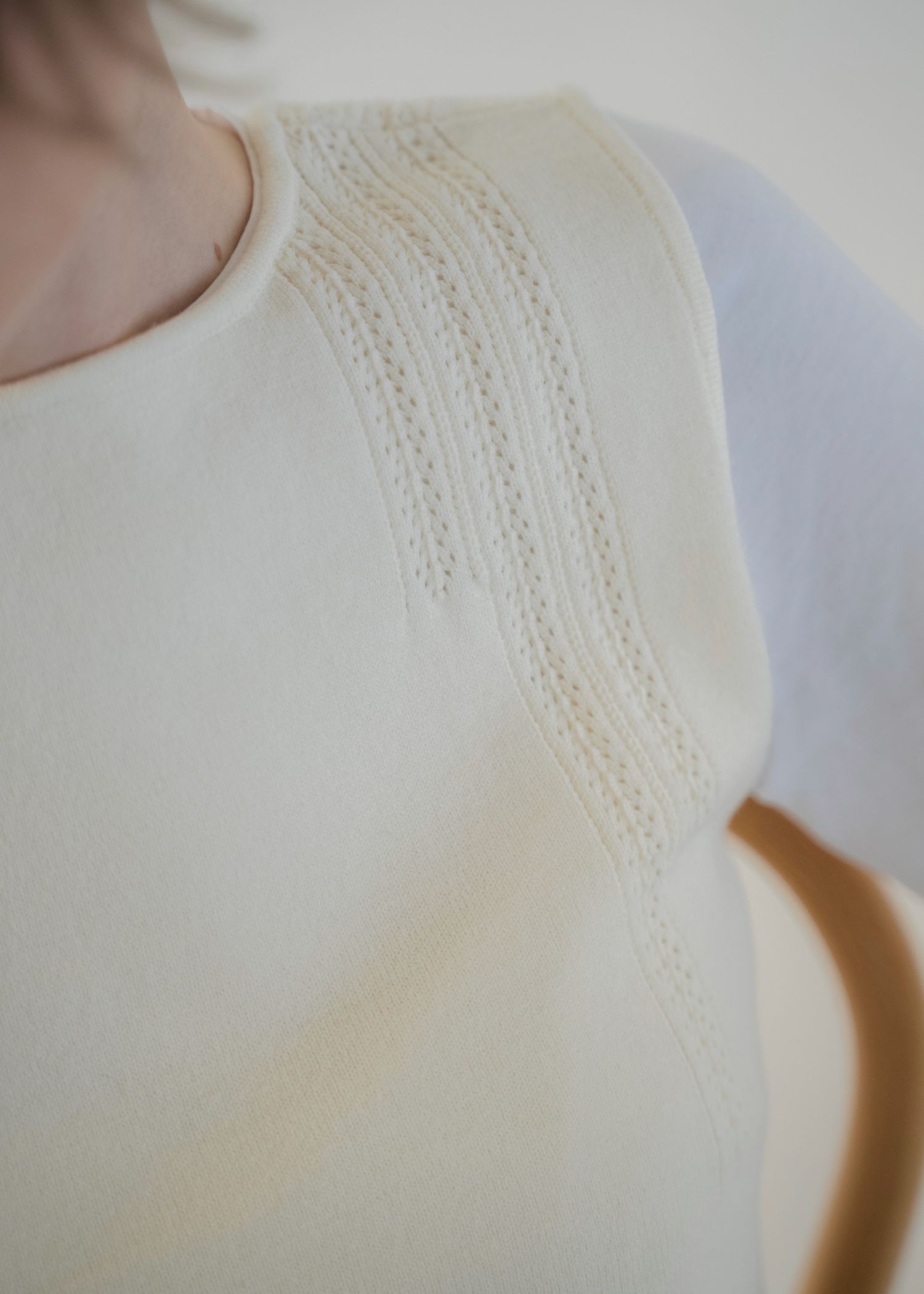 cropped 2way gentle knit tank