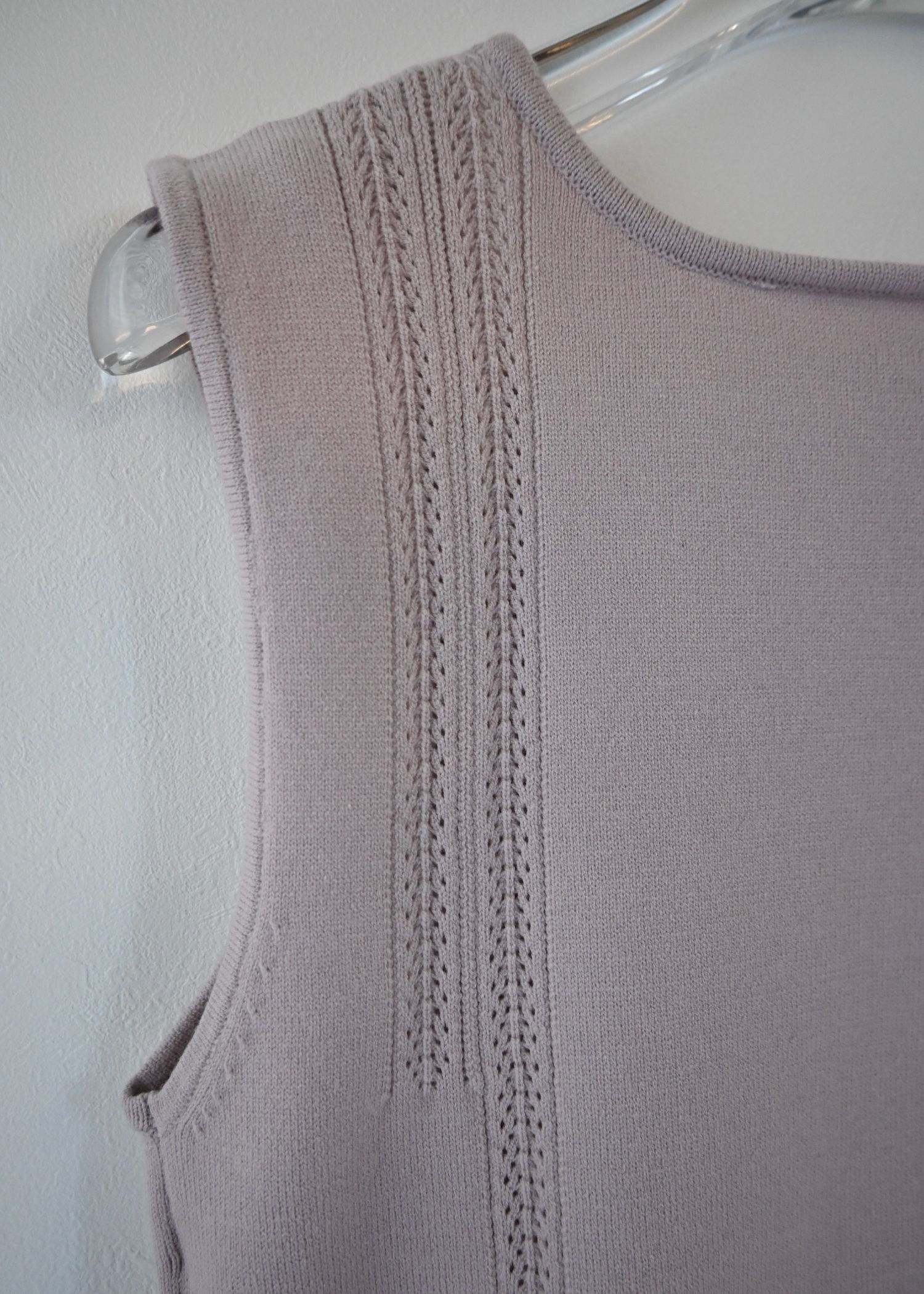 cropped 2way gentle knit tank