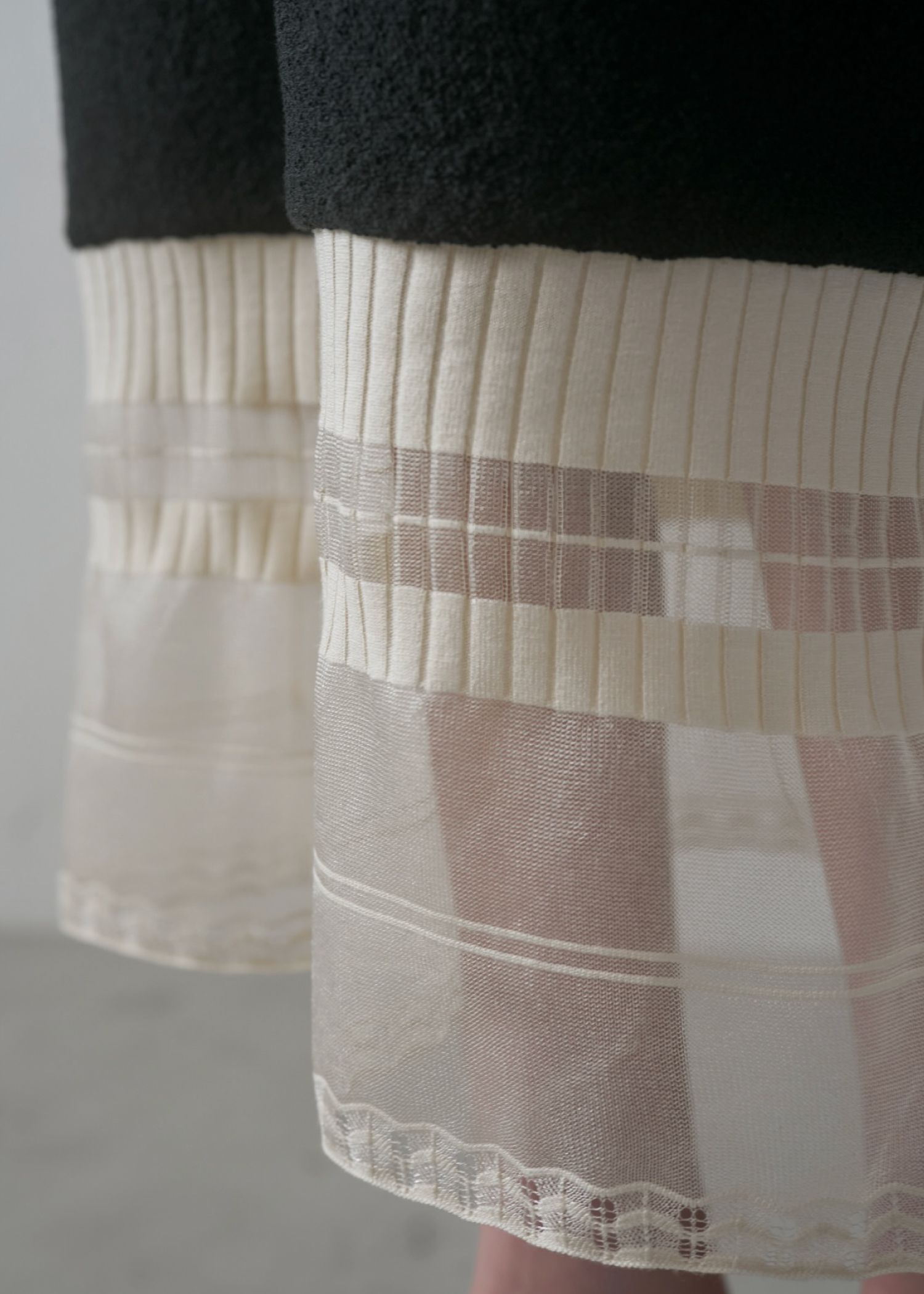 hem sheer jacquard knit cami OP