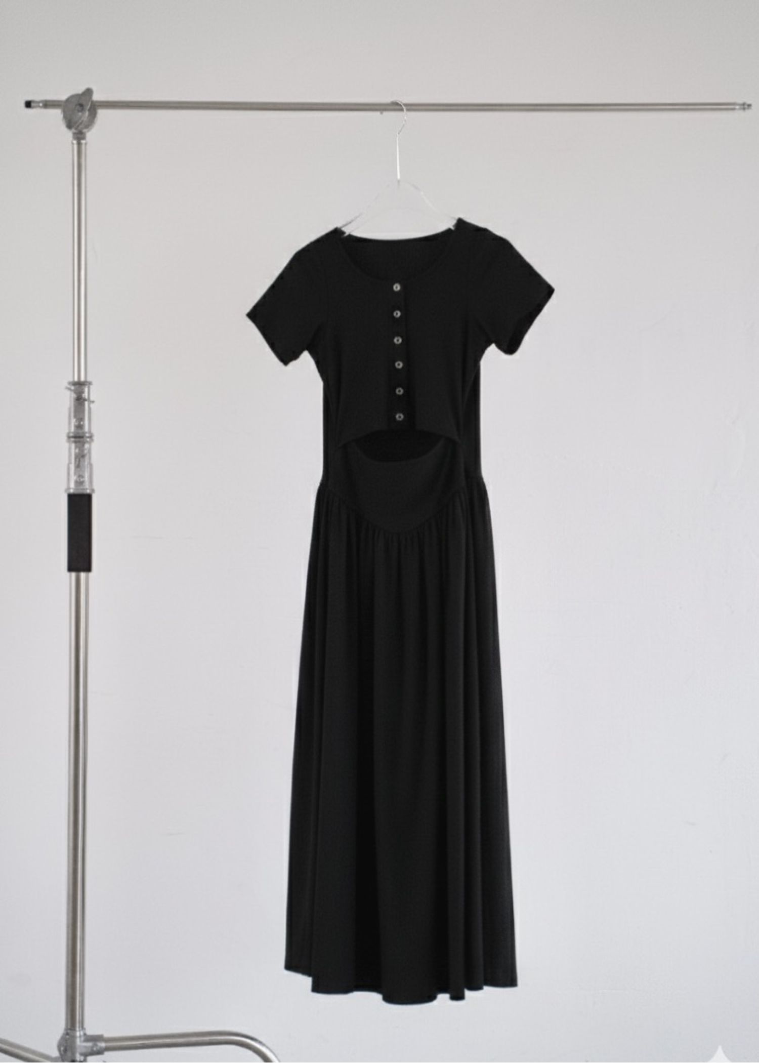 healthy cut out waist snap button OP