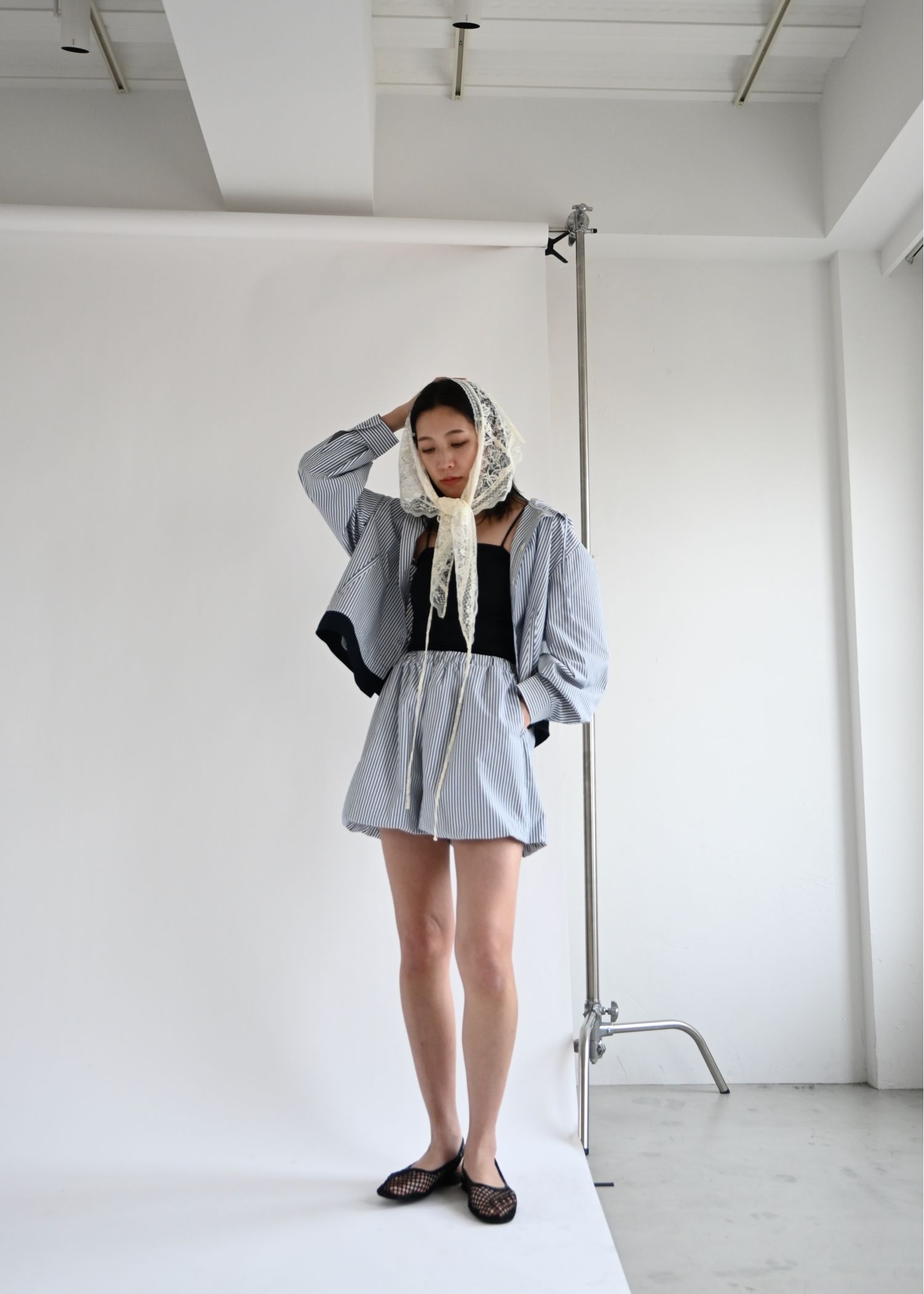 balloon hem UV cut gather volume S/PT