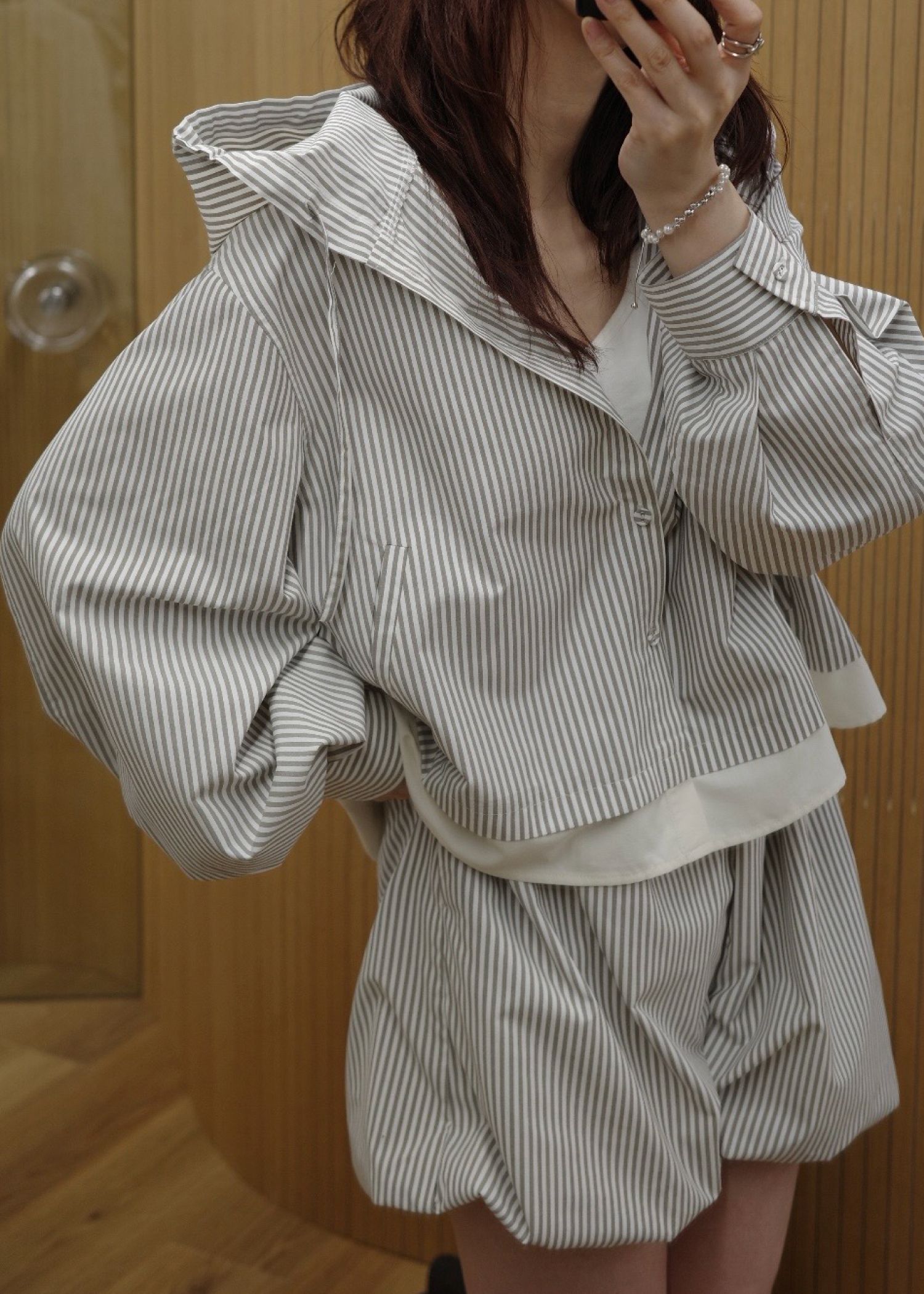 balloon hem UV cut gather volume S/PT