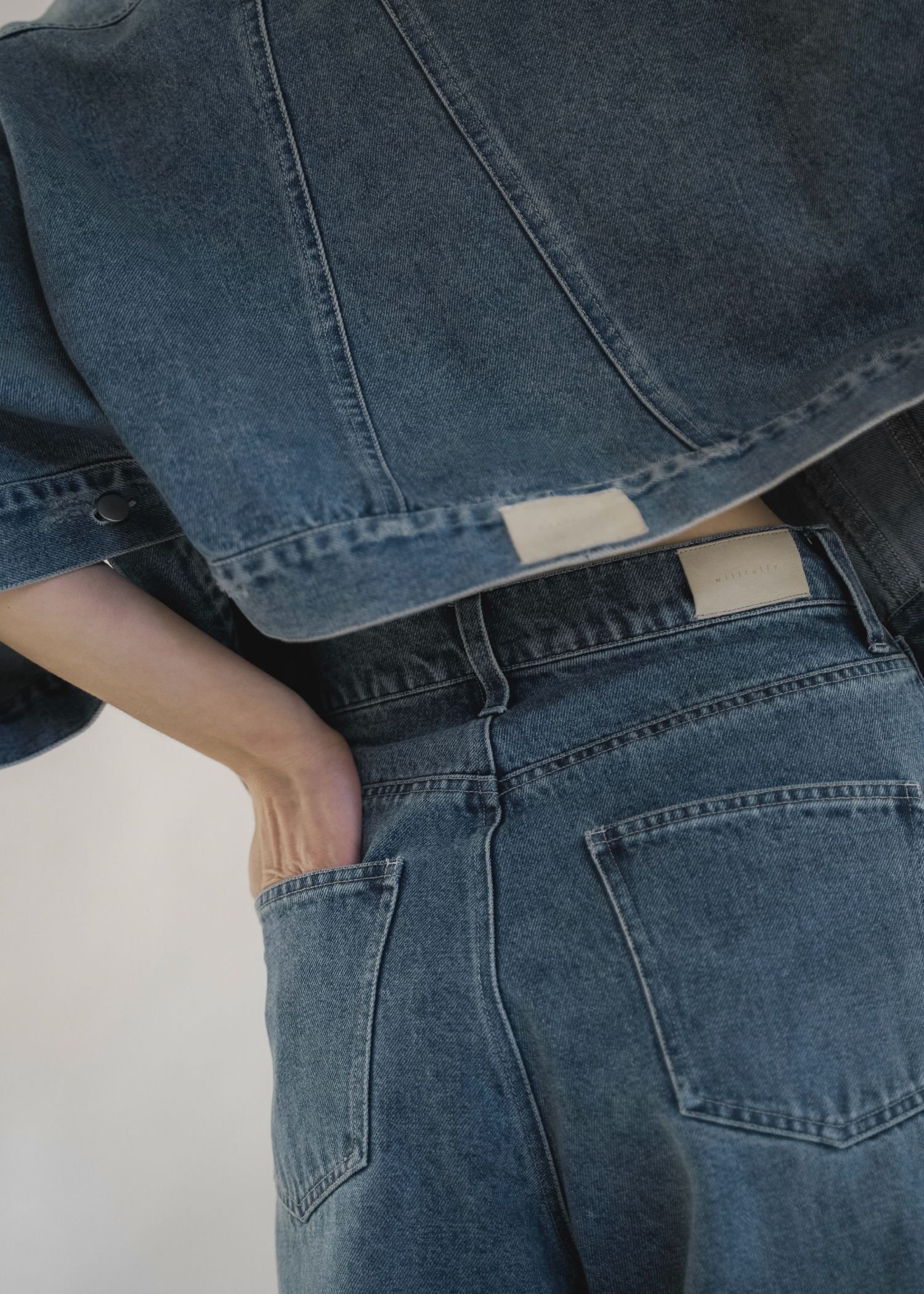 lace embellished hem straight denim PT