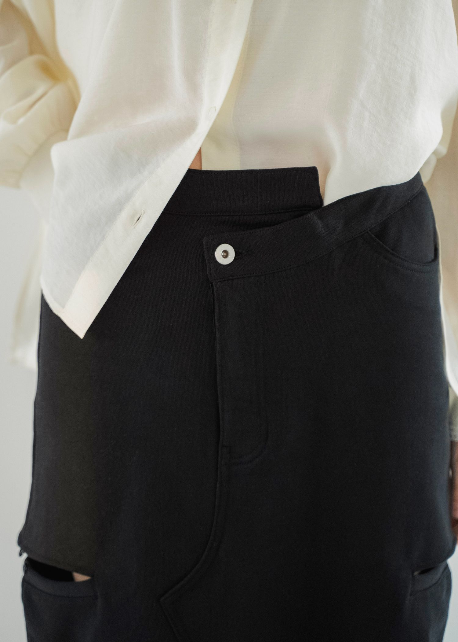 back bi color patchwork remake sweat SK