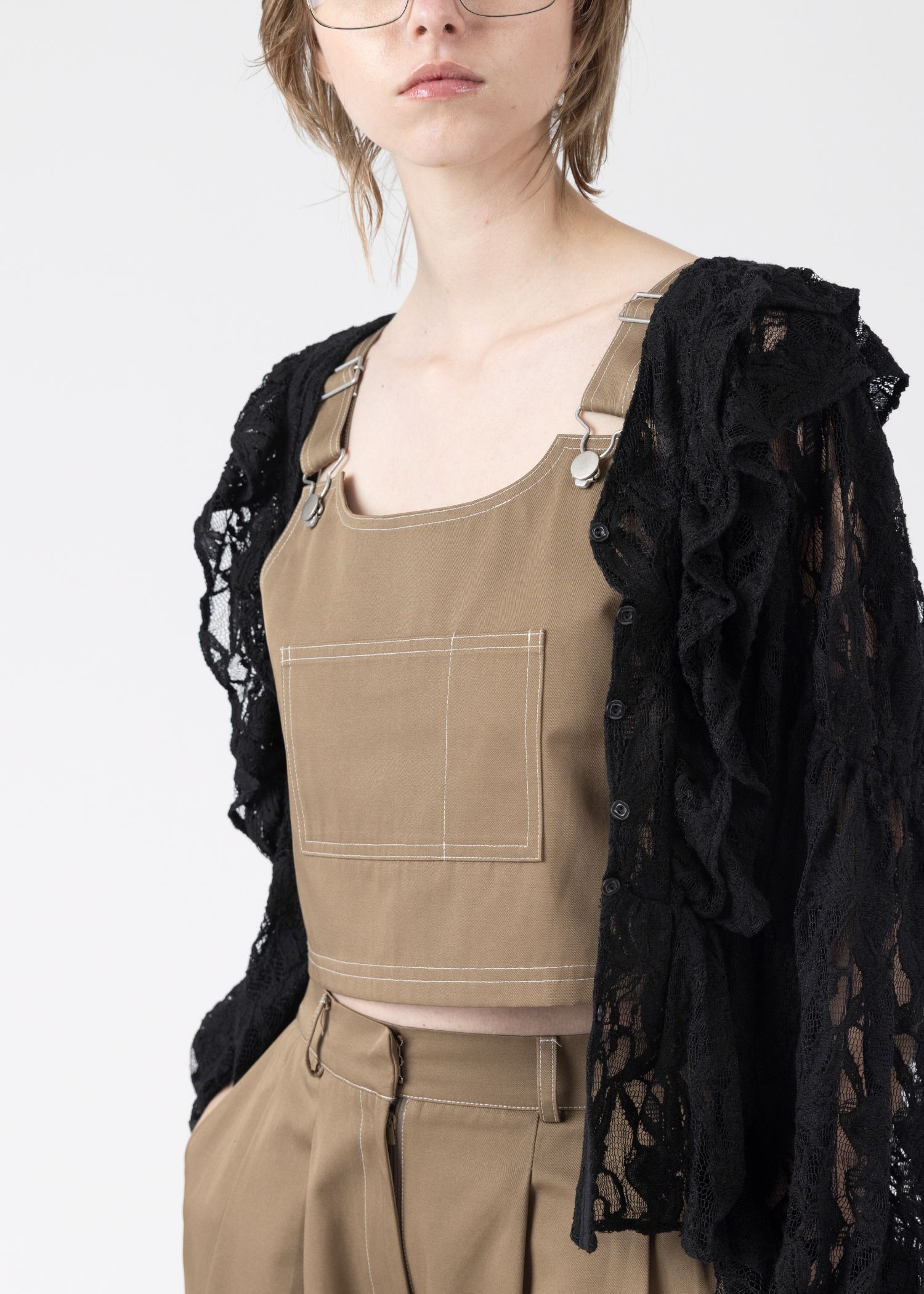 2piece roll up suspenders all-in-one