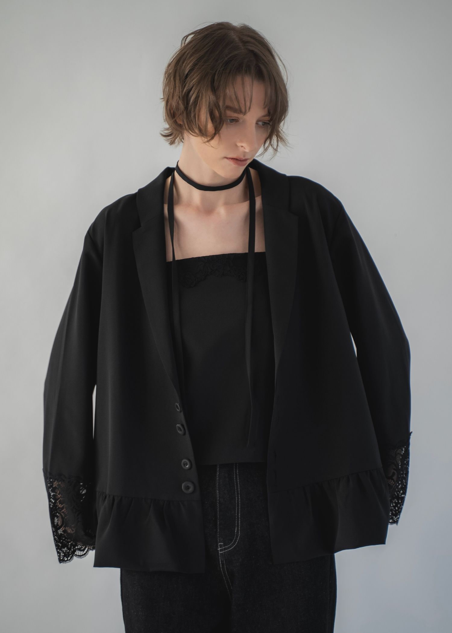 lace basic bare camisole