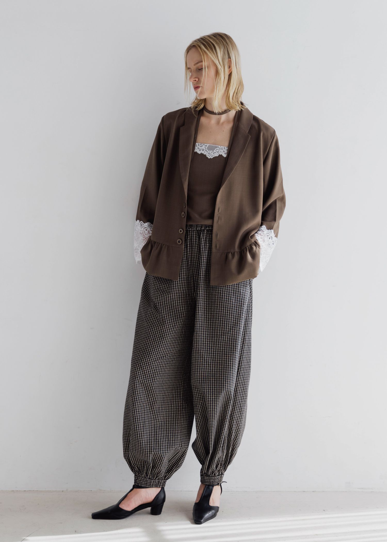 lace basic bare camisole